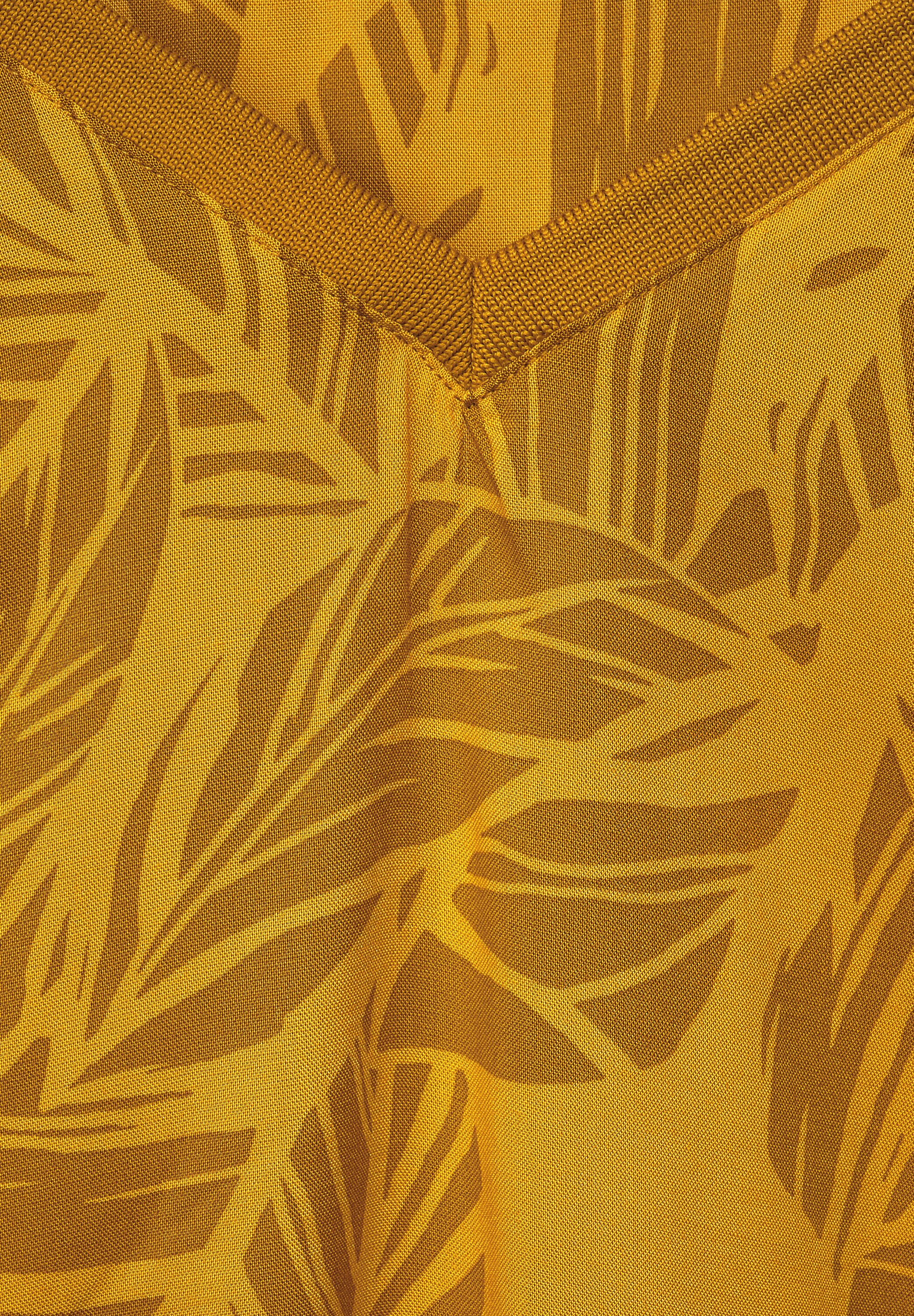 Bluse mit BlÃ¤tter Print