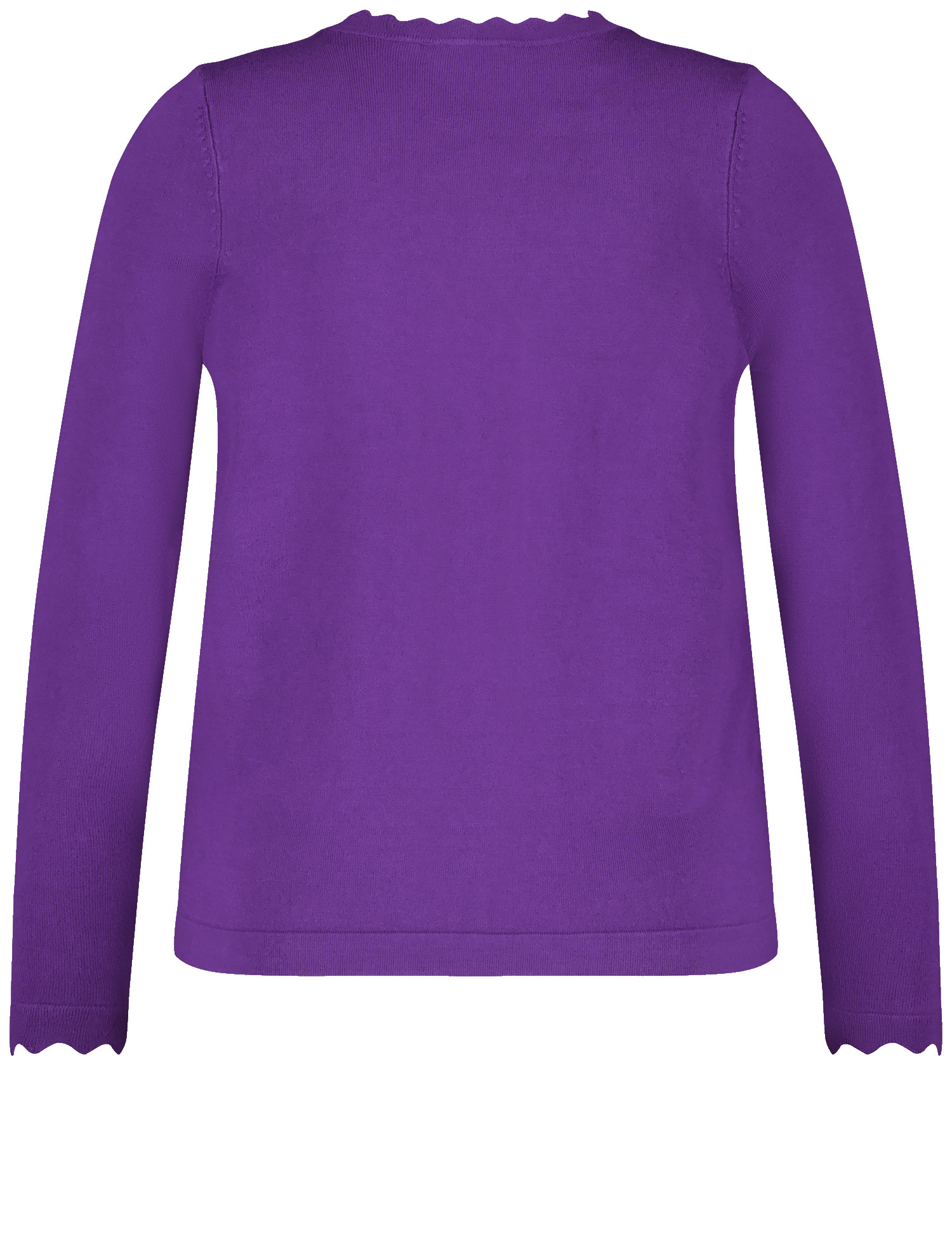 Basic Strickjacke mit Wellenkanten