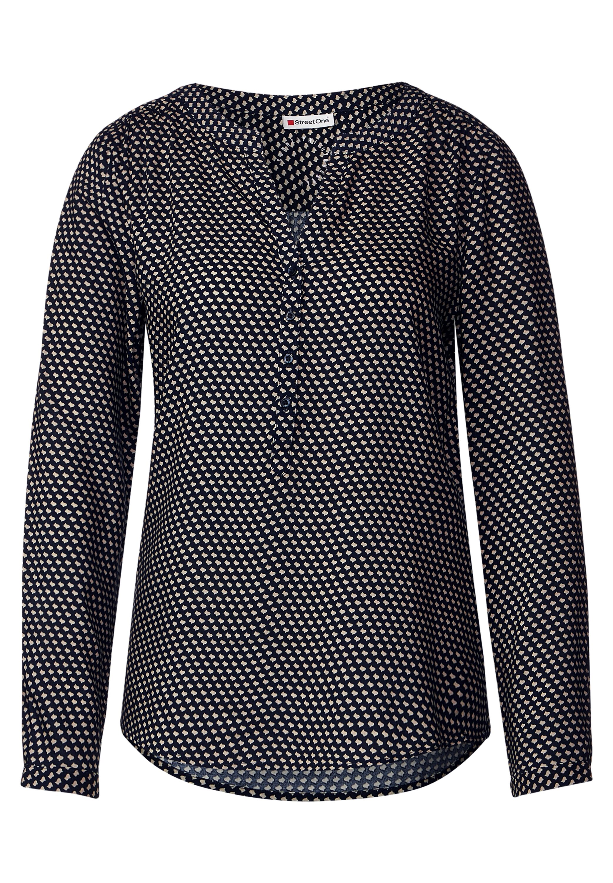 Bluse mit Minimalmuster