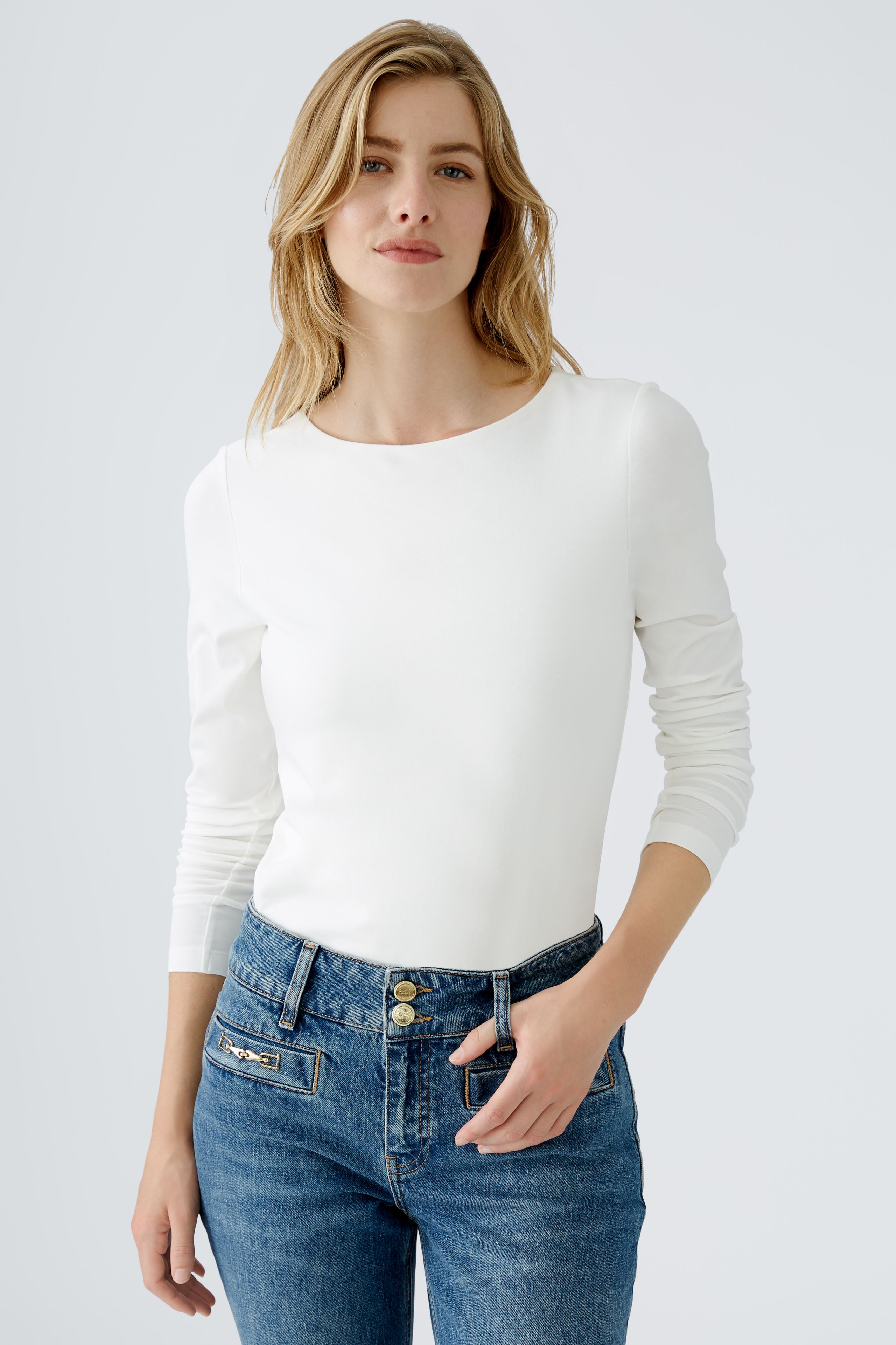 Langarmshirt Baumwolle-Modalmischung