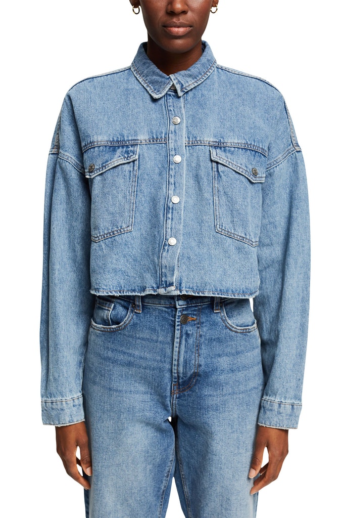 Cropped Jeansjacke