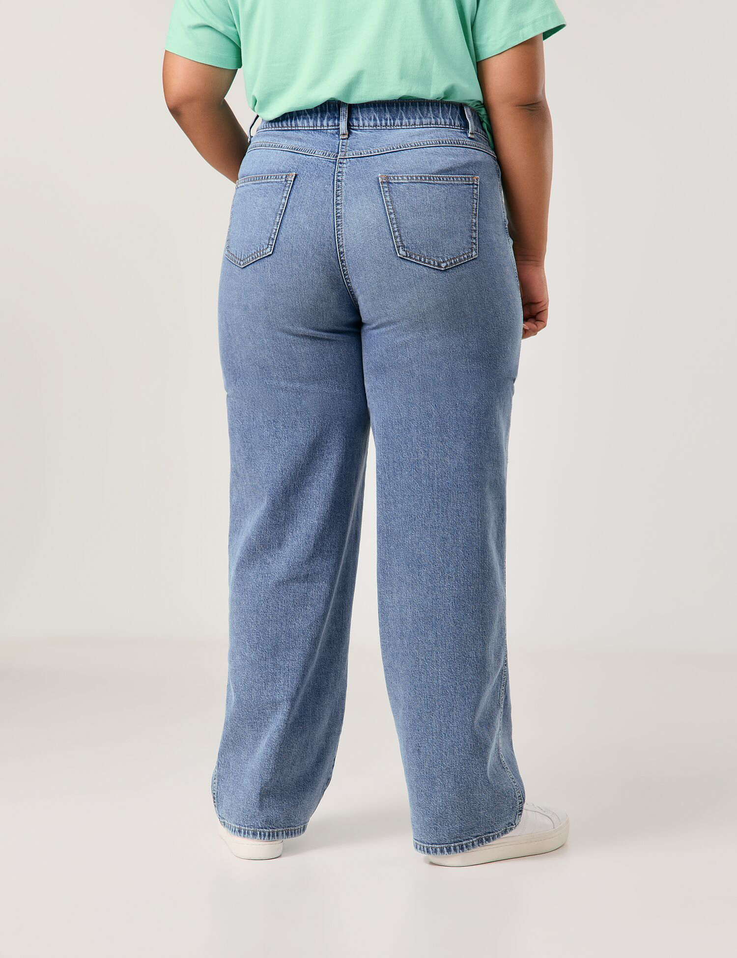 Jeans mit weitem Bein Carlotta