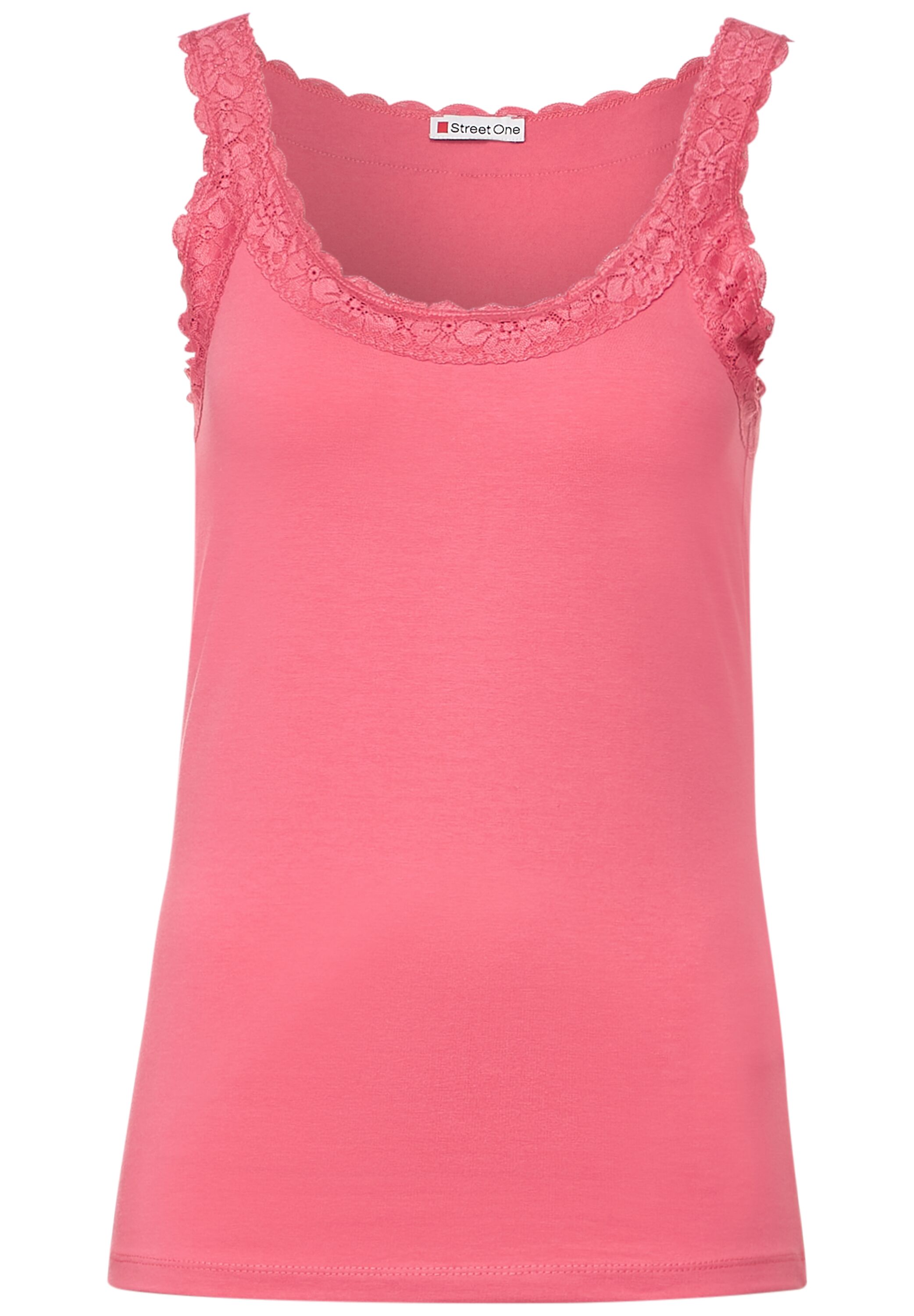 Basic Top mit Spitze