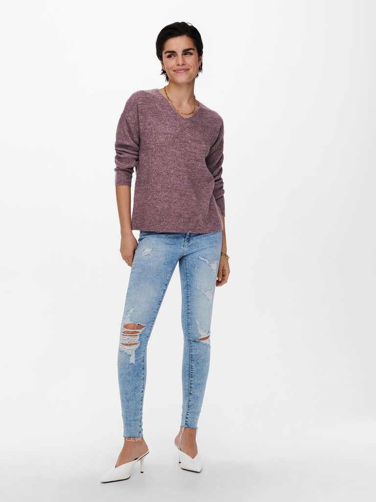 ONLCAMILLA V-NECK L/S PULLOVER KNT NOOS