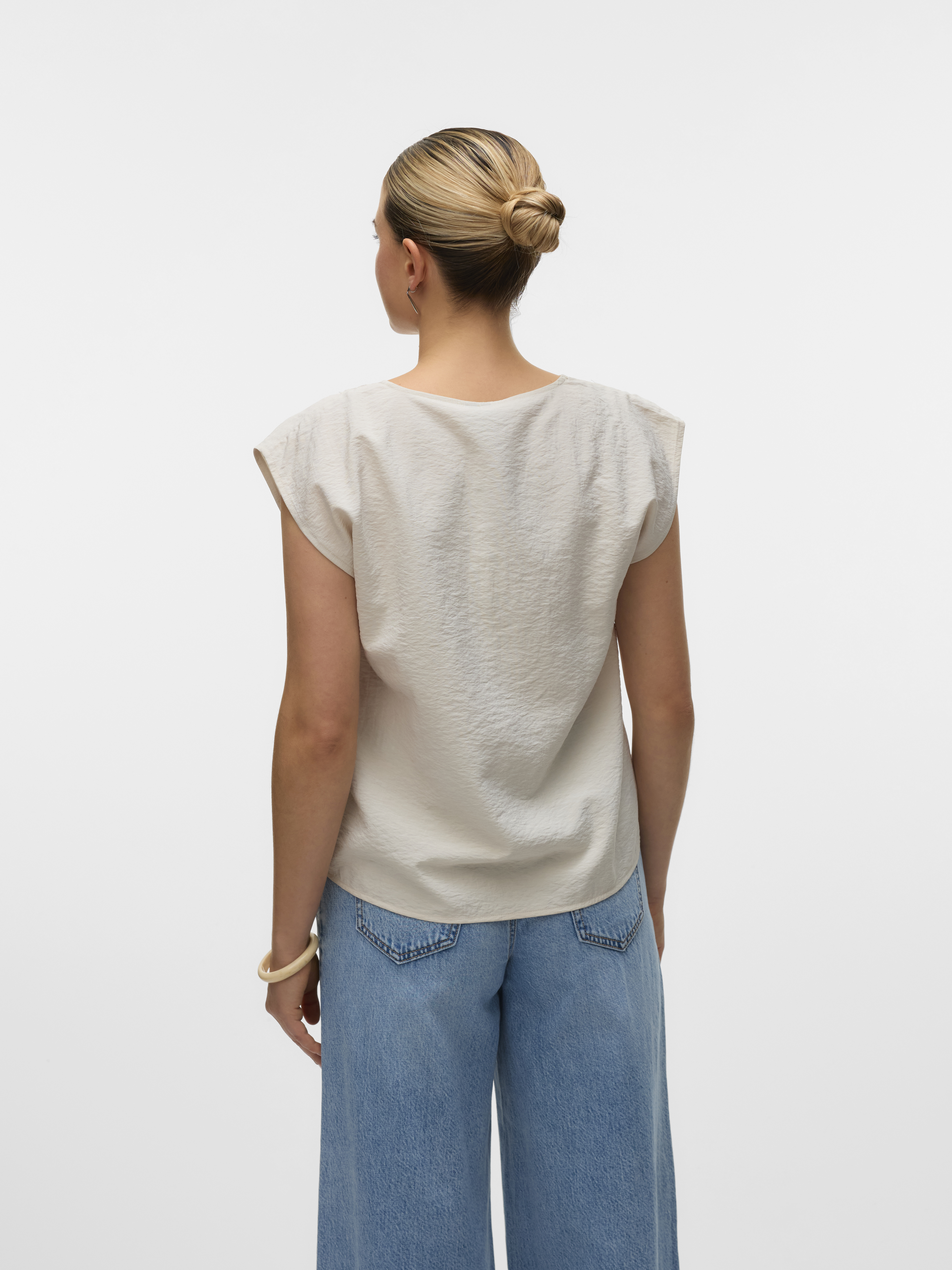 VMSAFA SL V-NECK LACE TOP WVN GA NOOS