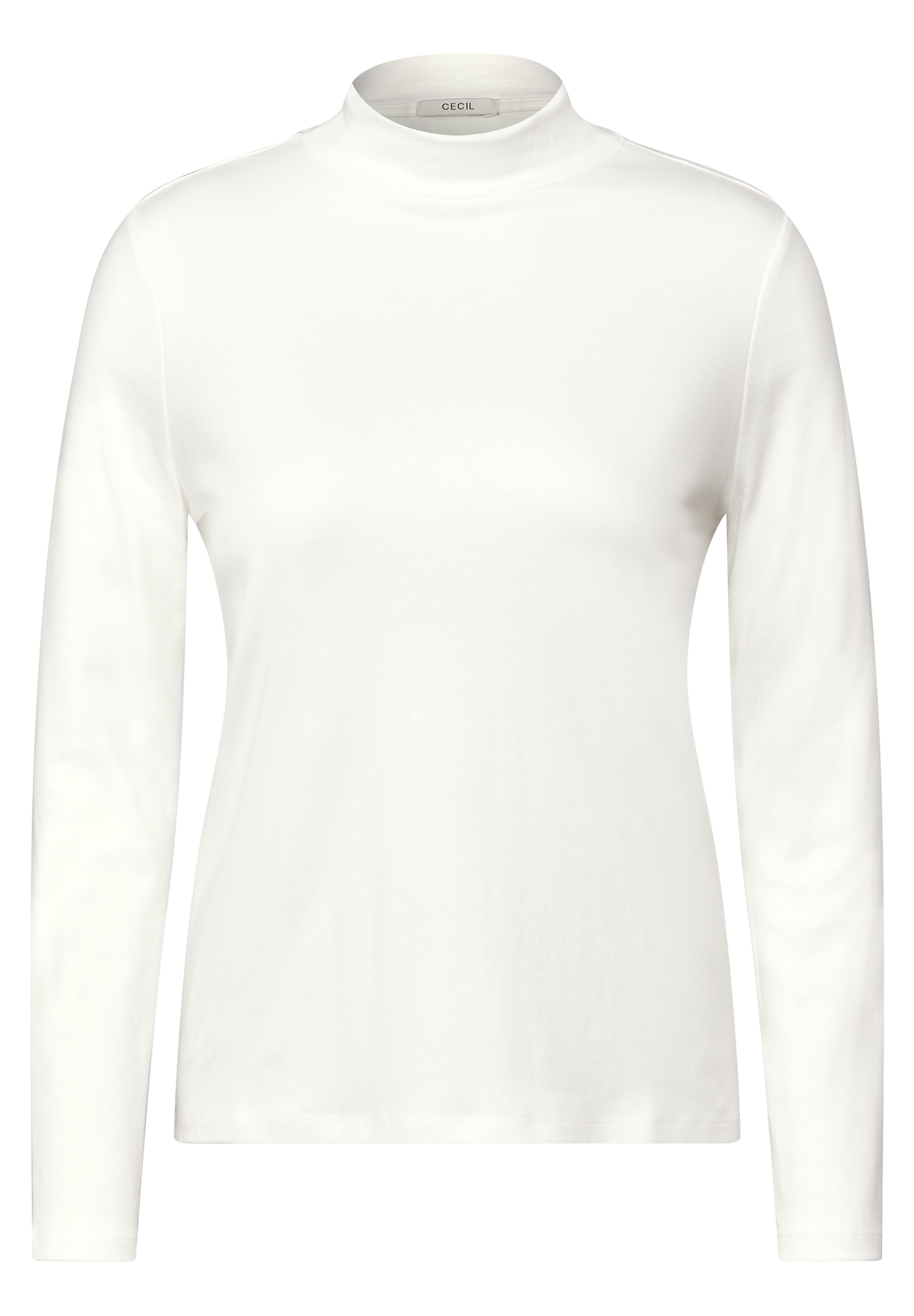 Basic Shirt mit Stehkragen