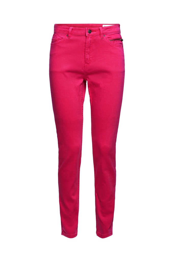 Stretch-Hose mit Zipper-Detail