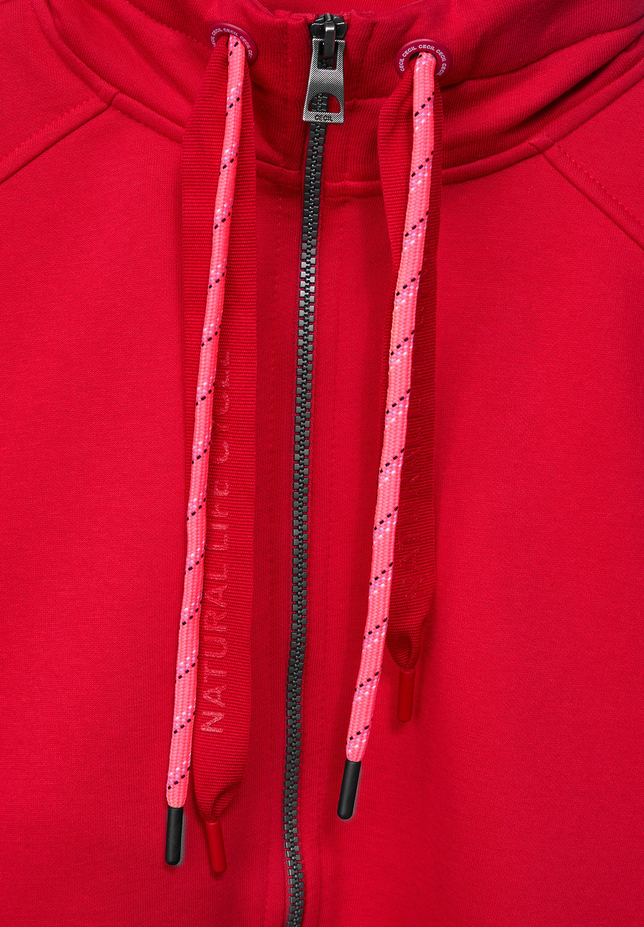 Lange Sweatjacke