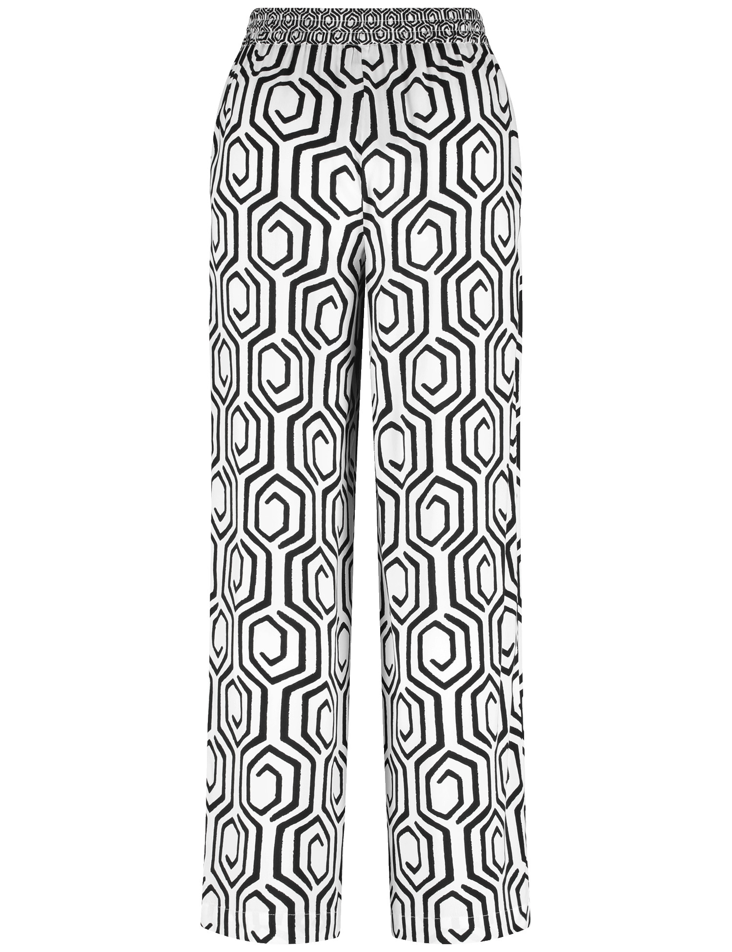 Gemusterte Schlupfhose mit Dehnbund