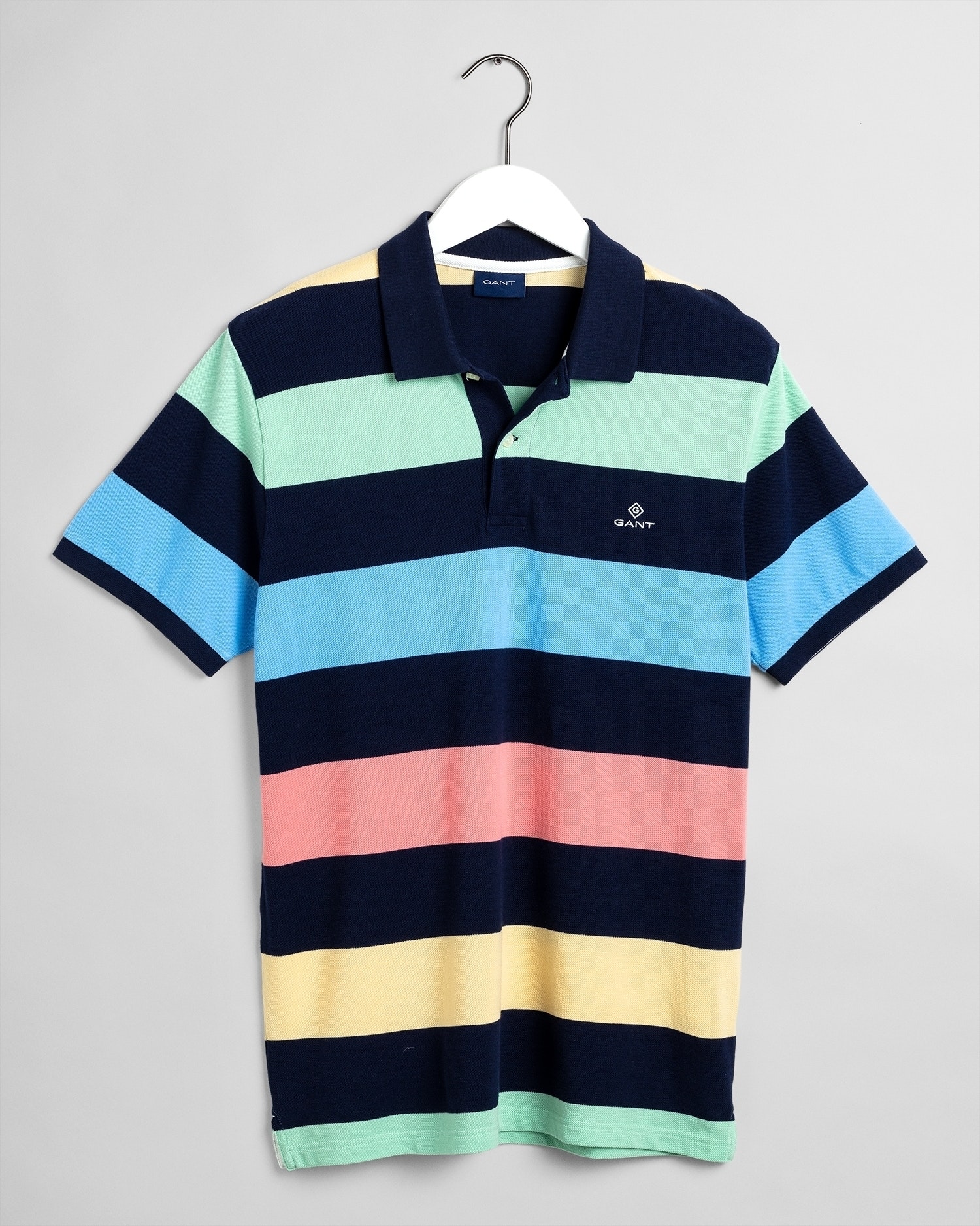 Piqué Poloshirt mit Blockstreifen