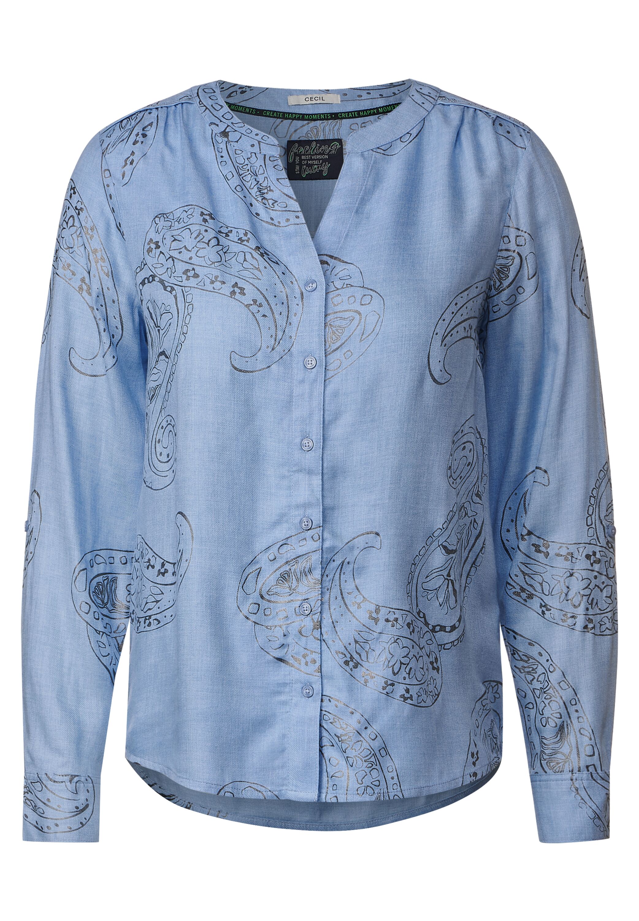 Bluse mit Paisley Print