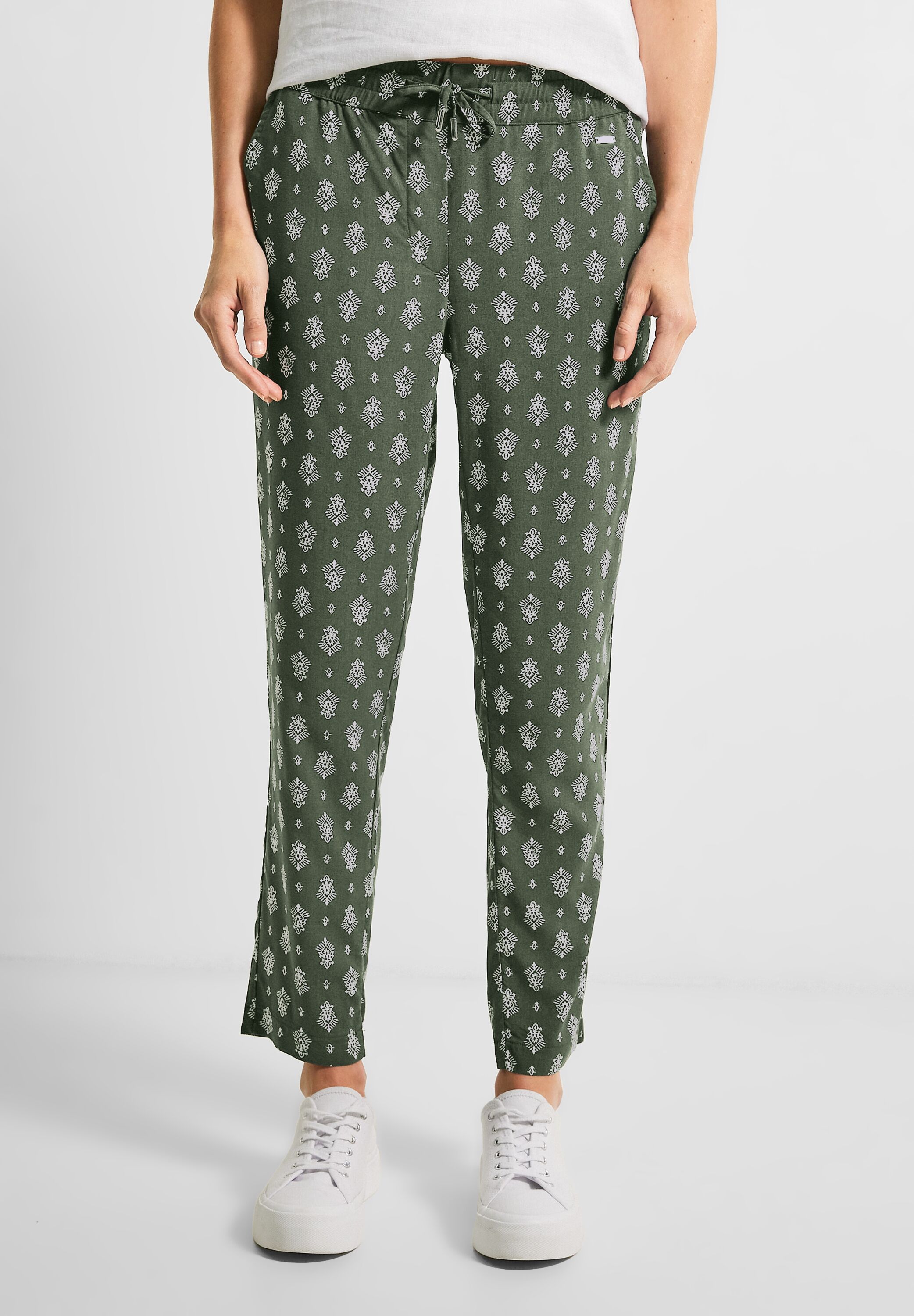 Casual Fit Hose mit Print