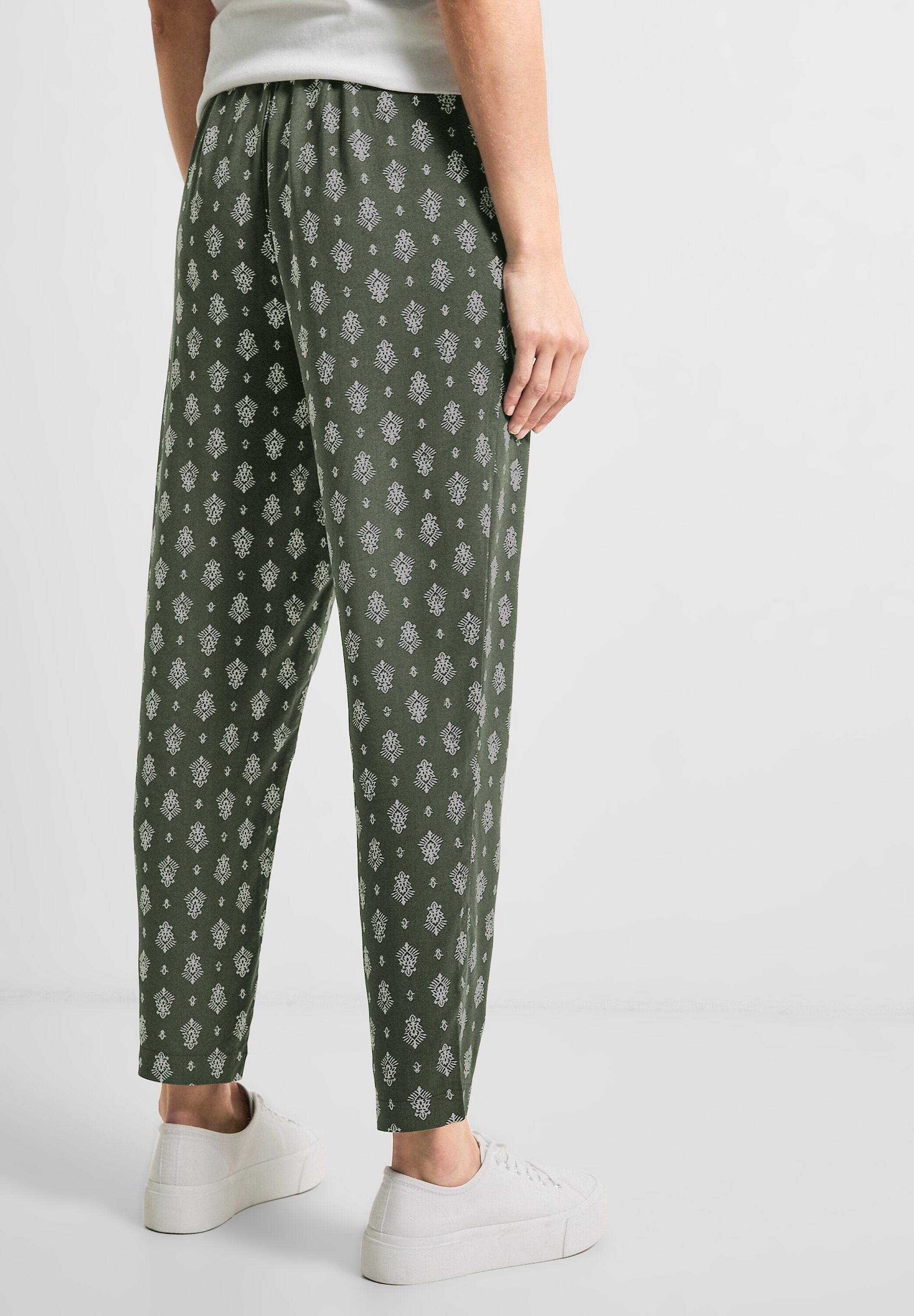 Casual Fit Hose mit Print