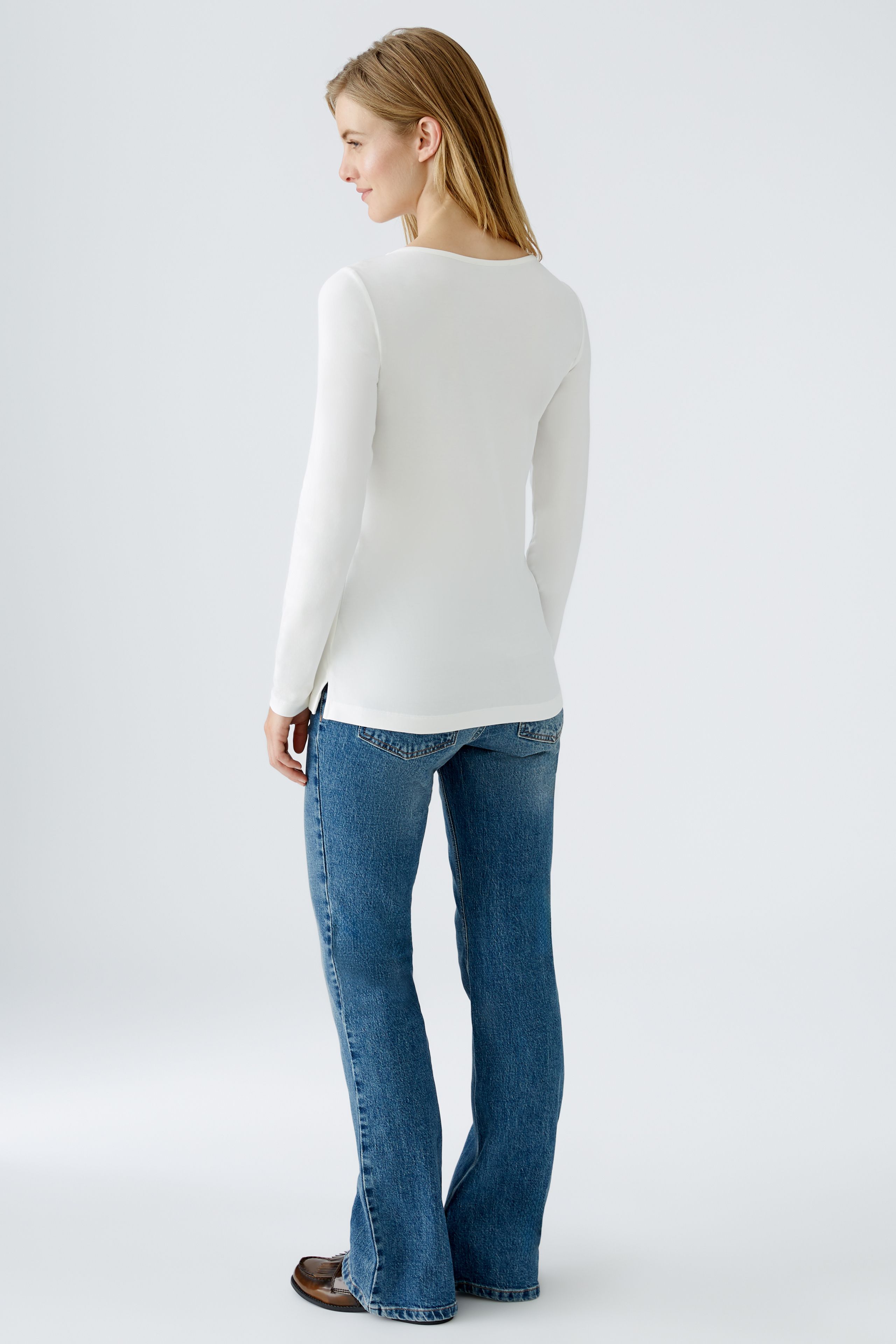 Langarmshirt Baumwolle-Modalmischung