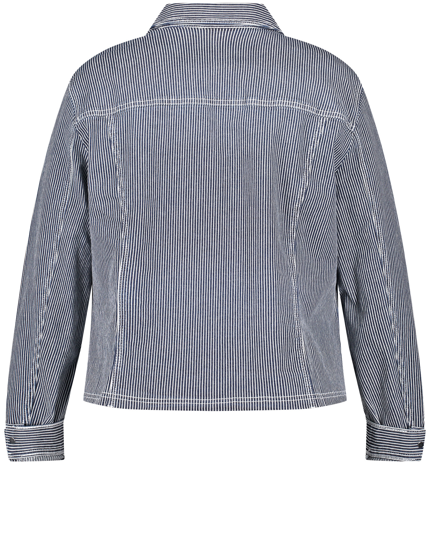 Gestreifte Jeansjacke