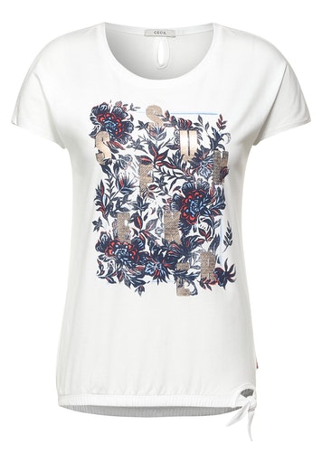 T-Shirt mit Schleifen Detail