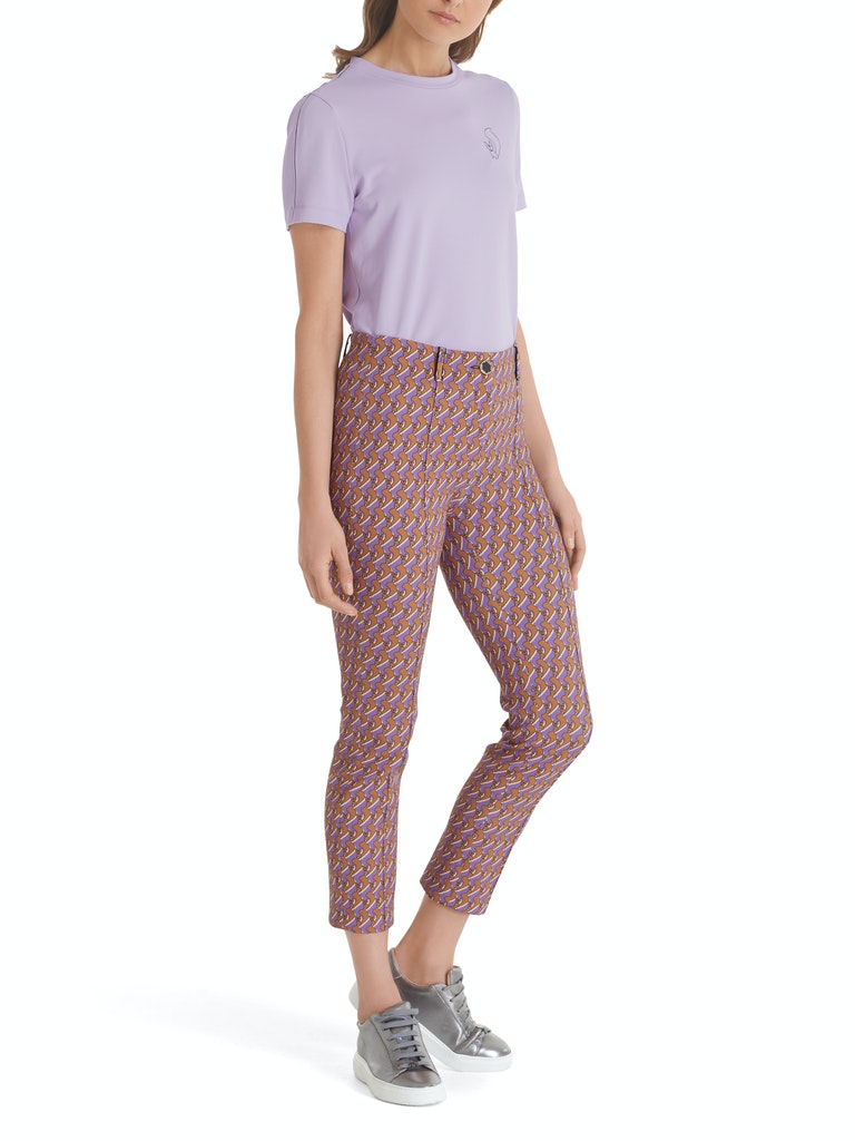 Jersey-Hose mit grafischem Animal-Print