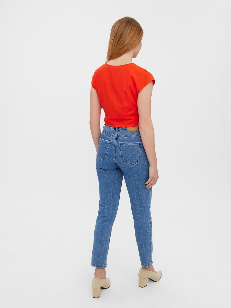 VMJESMILO C/S CROP TOP WVN GA