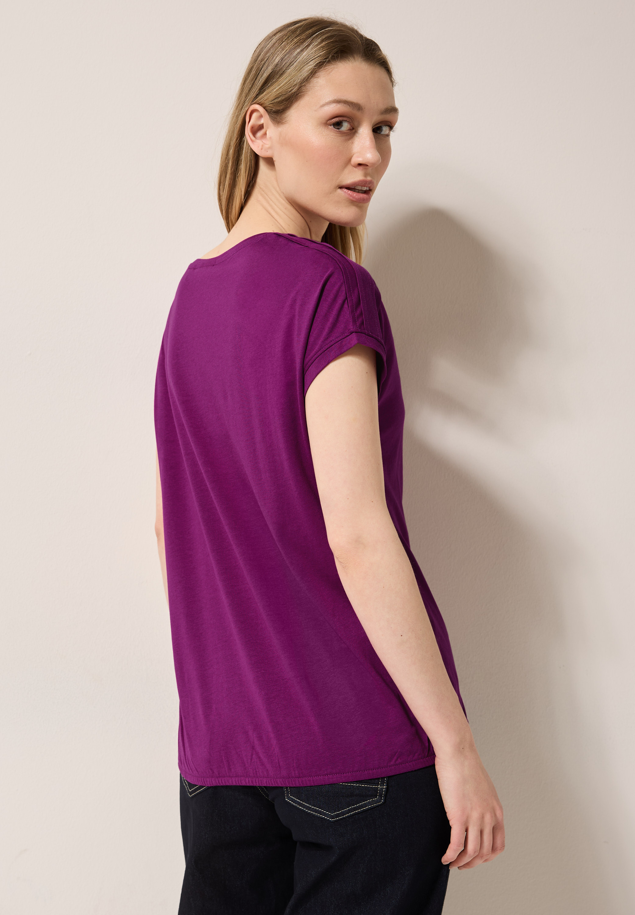Shirt in Unifarbe