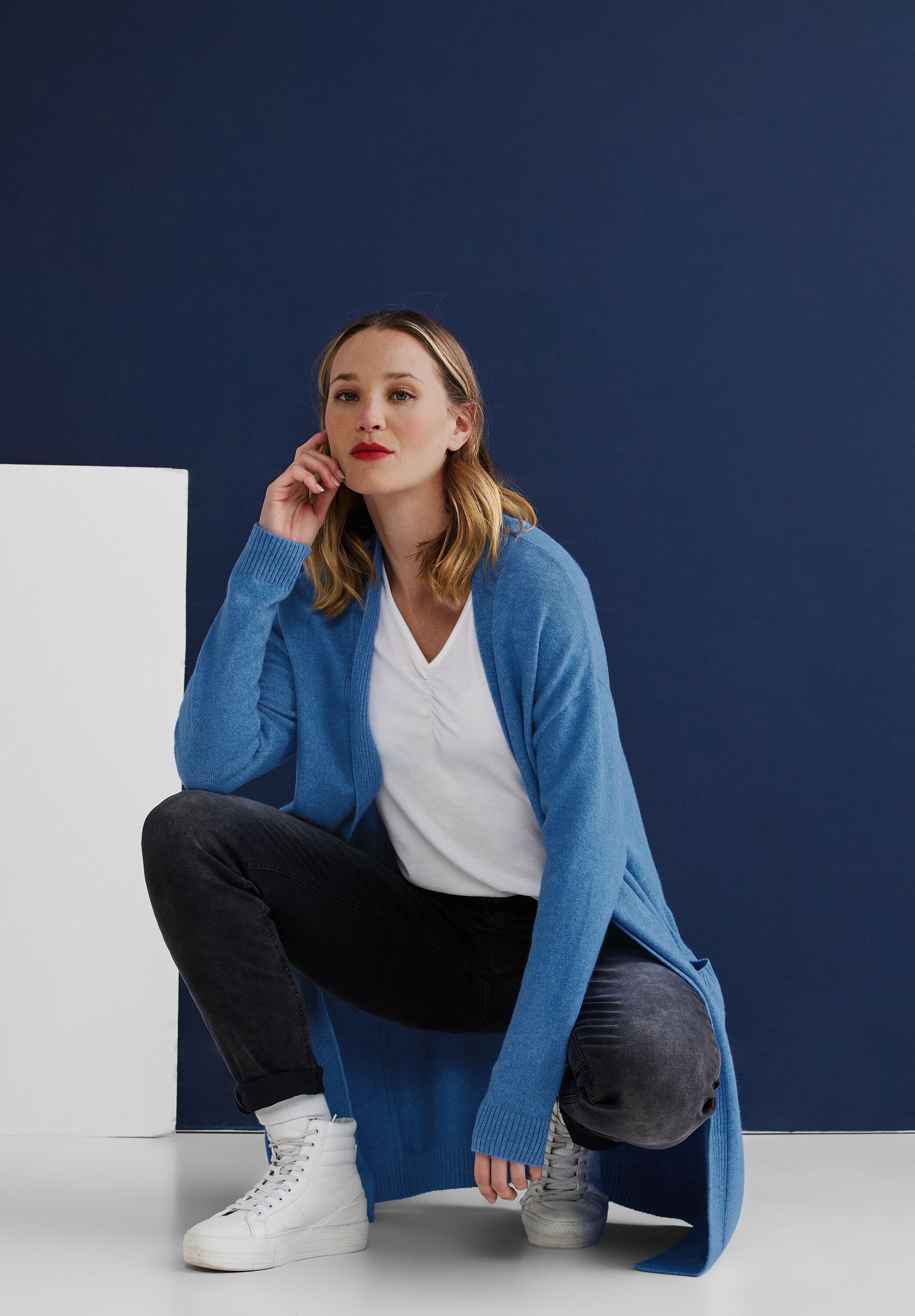 Offener Long Cardigan