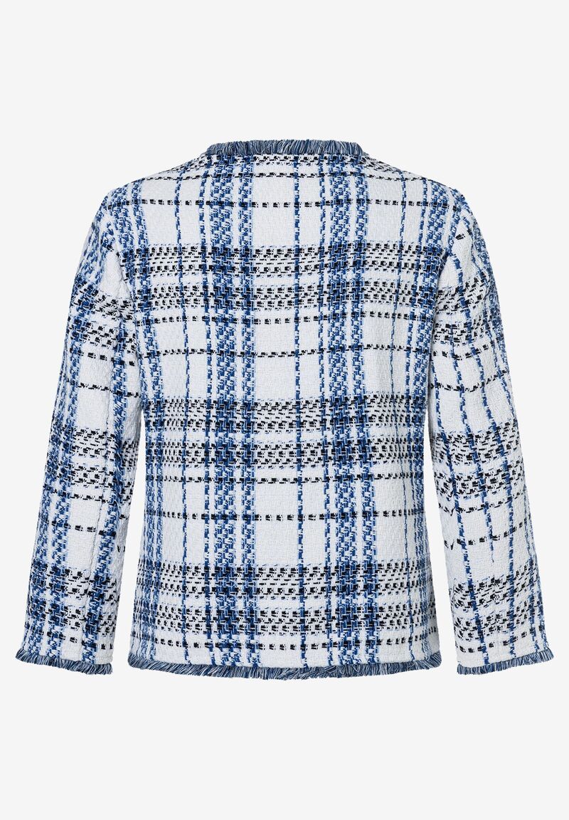 Bouclé Jacke  kariert  Frühjahrs-Kollektion