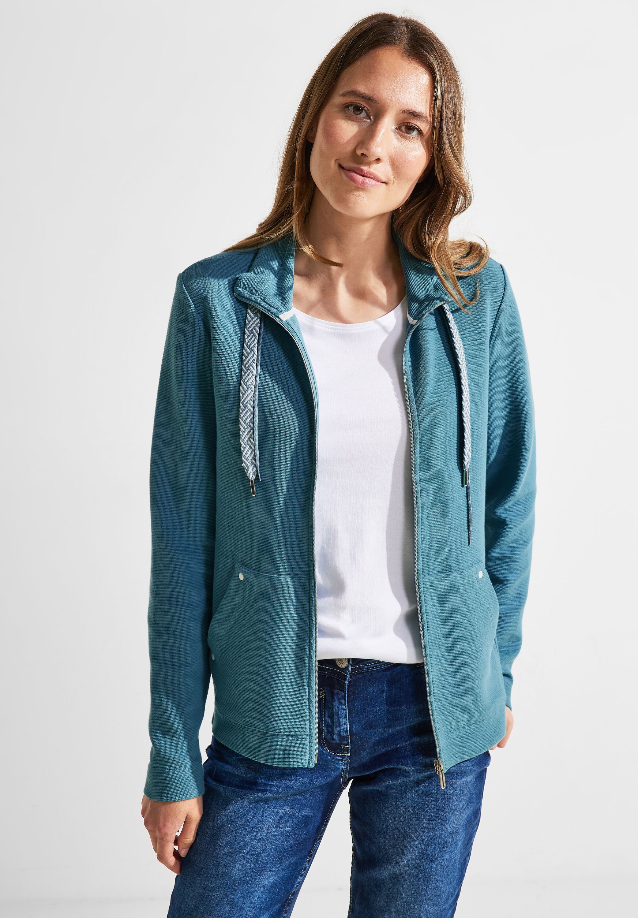 Shirtjacke mit Struktur