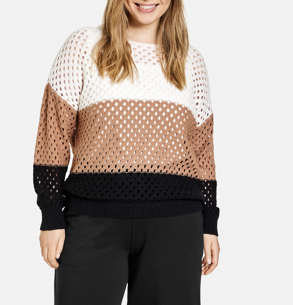 Pullover mit Colour-Blocking aus ORGANIC COTTON