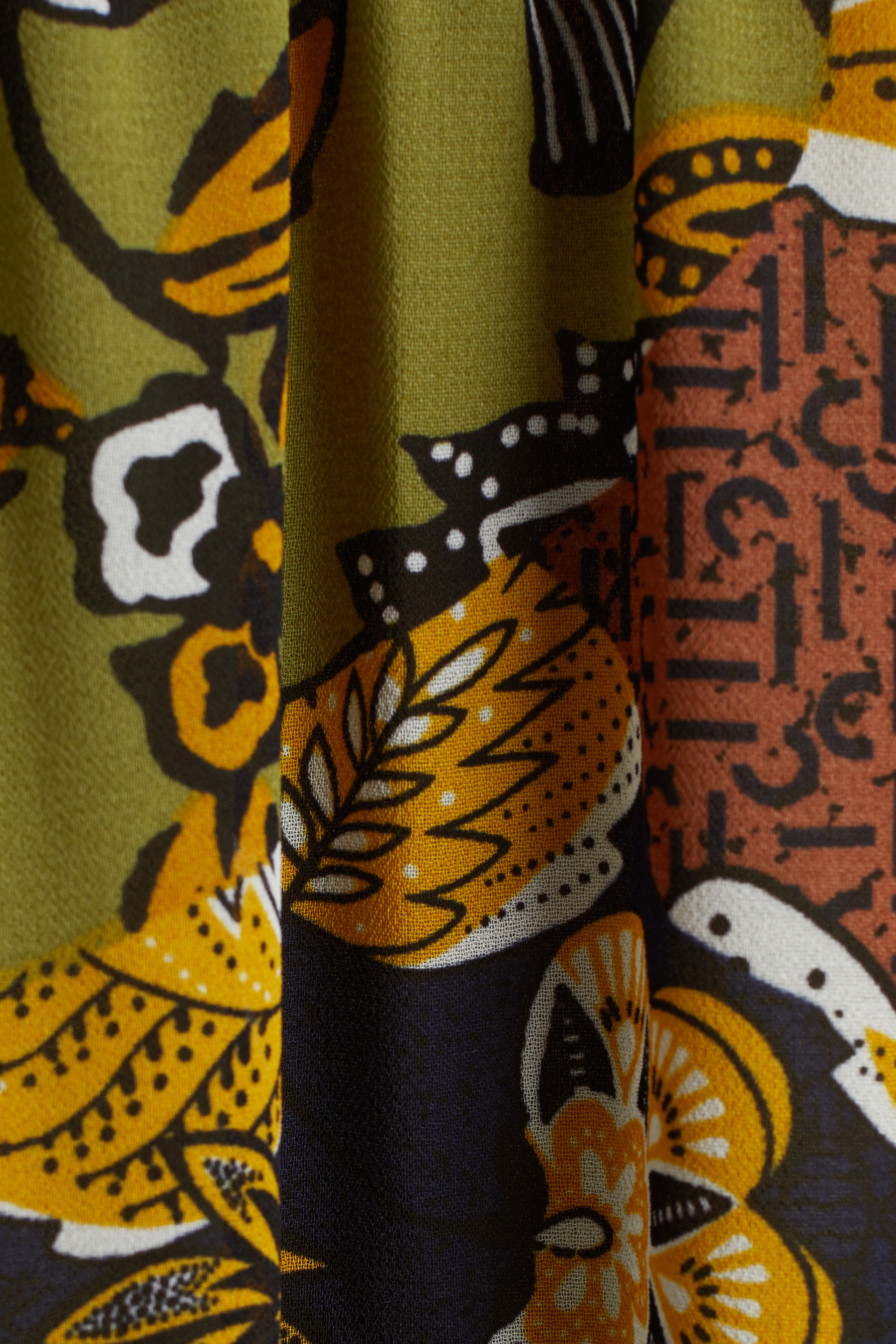 Recycelt: Maxikleid mit Print