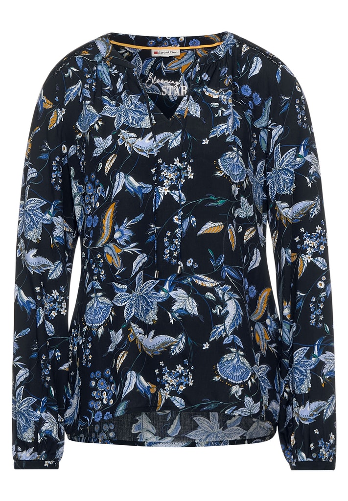Tunika Bluse mit Print