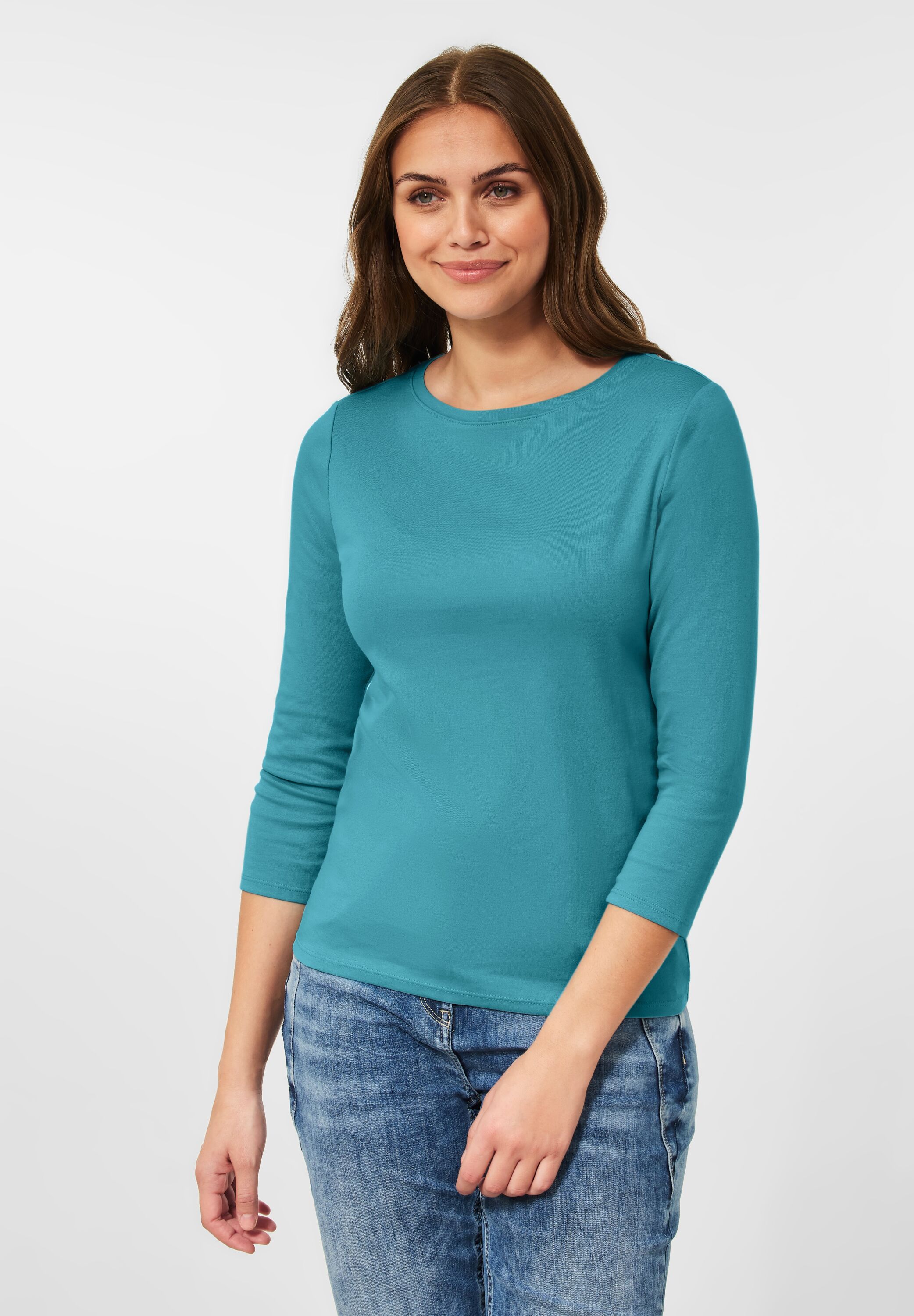 Basic Shirt in Unifarbe