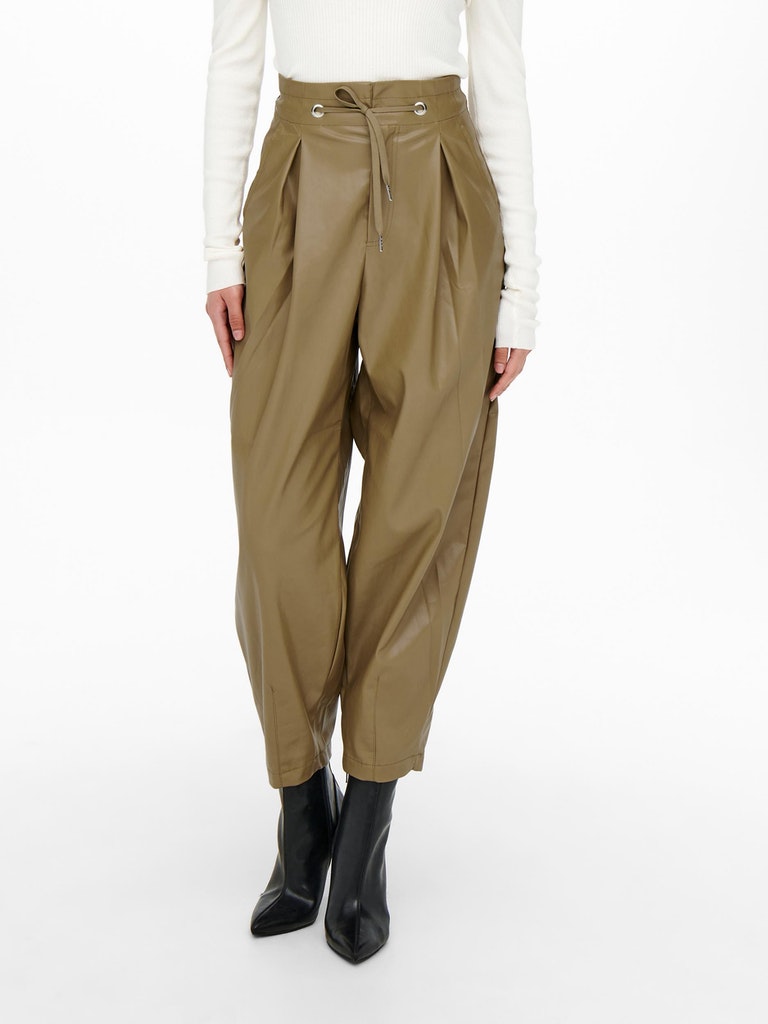 ONLALICE FAUX LEATHER TRACK PANT CC OTW