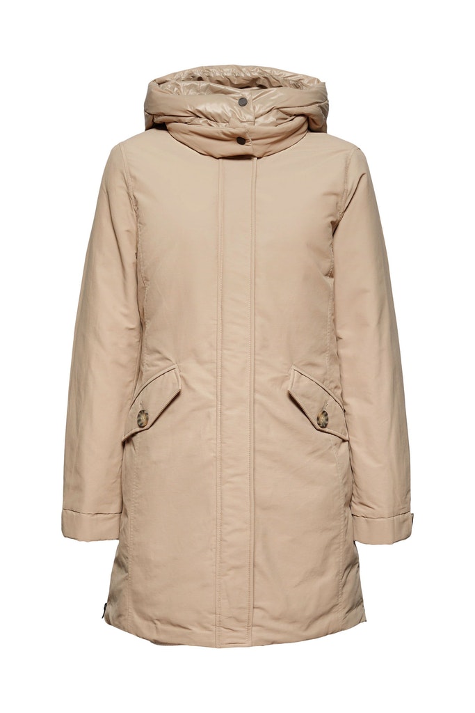Parka aus Bio-Baumwoll-Mix mit recycelter Daune