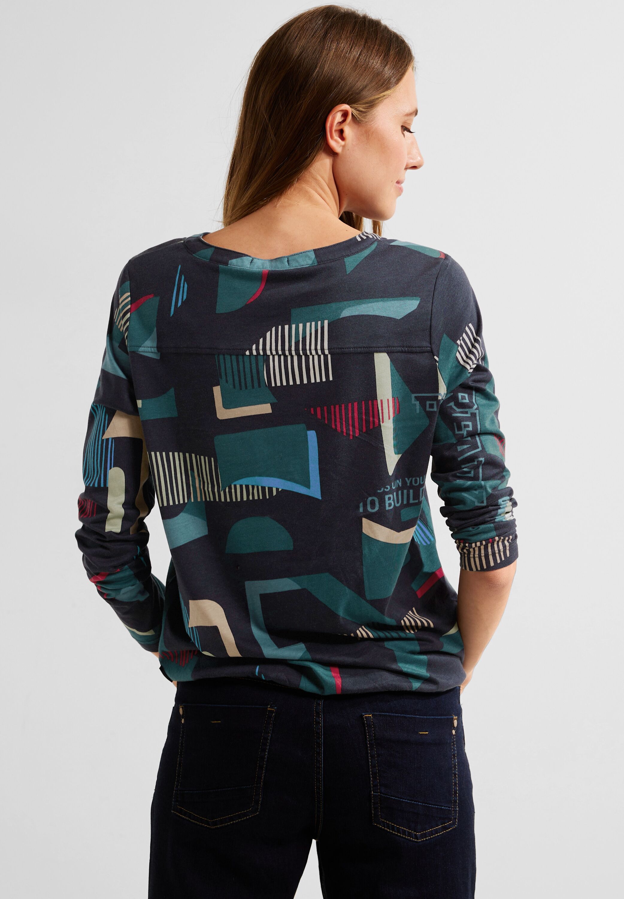 Langarmshirt mit Grafikprint