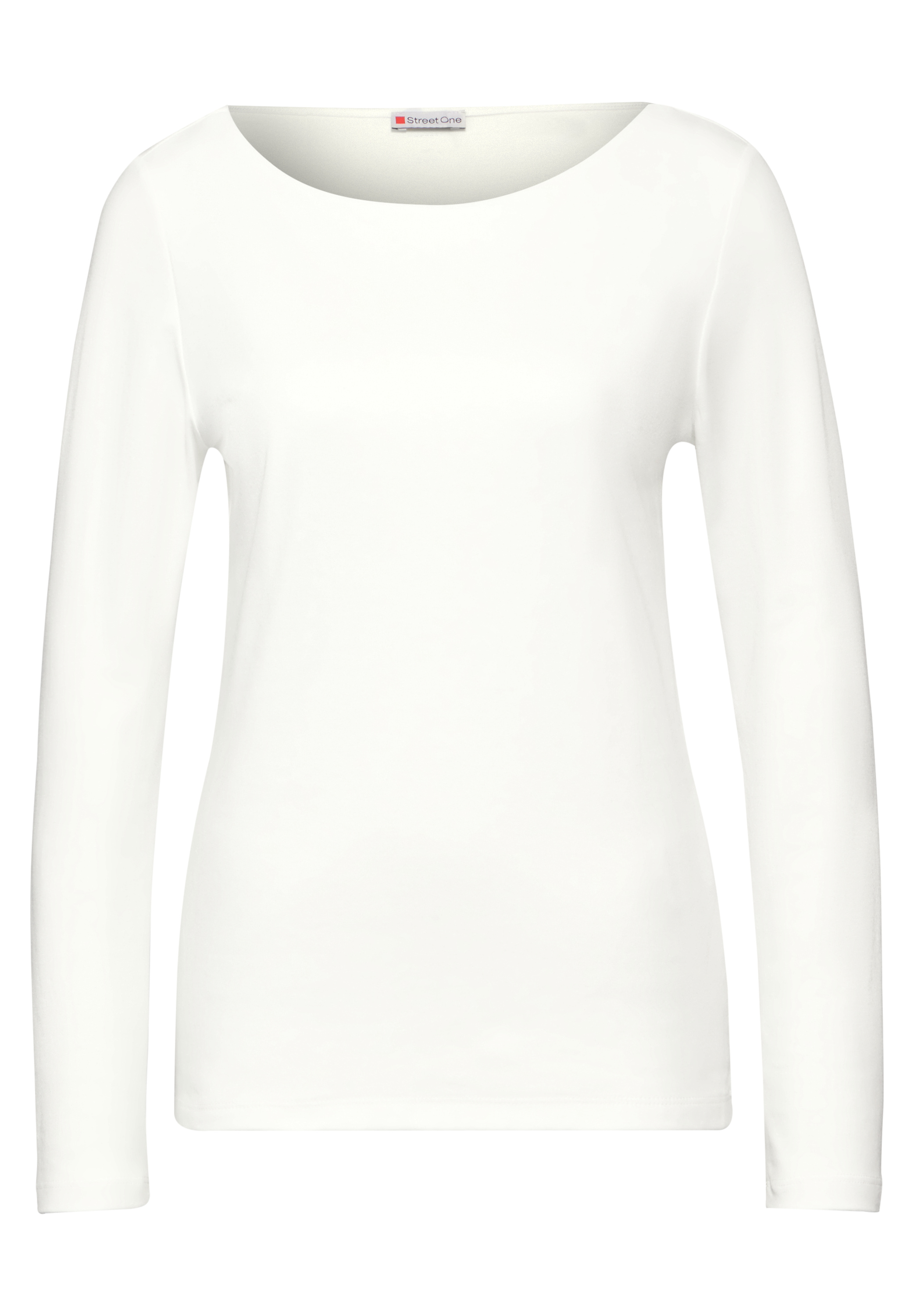 Shirt mit U-Boot-Ausschnitt