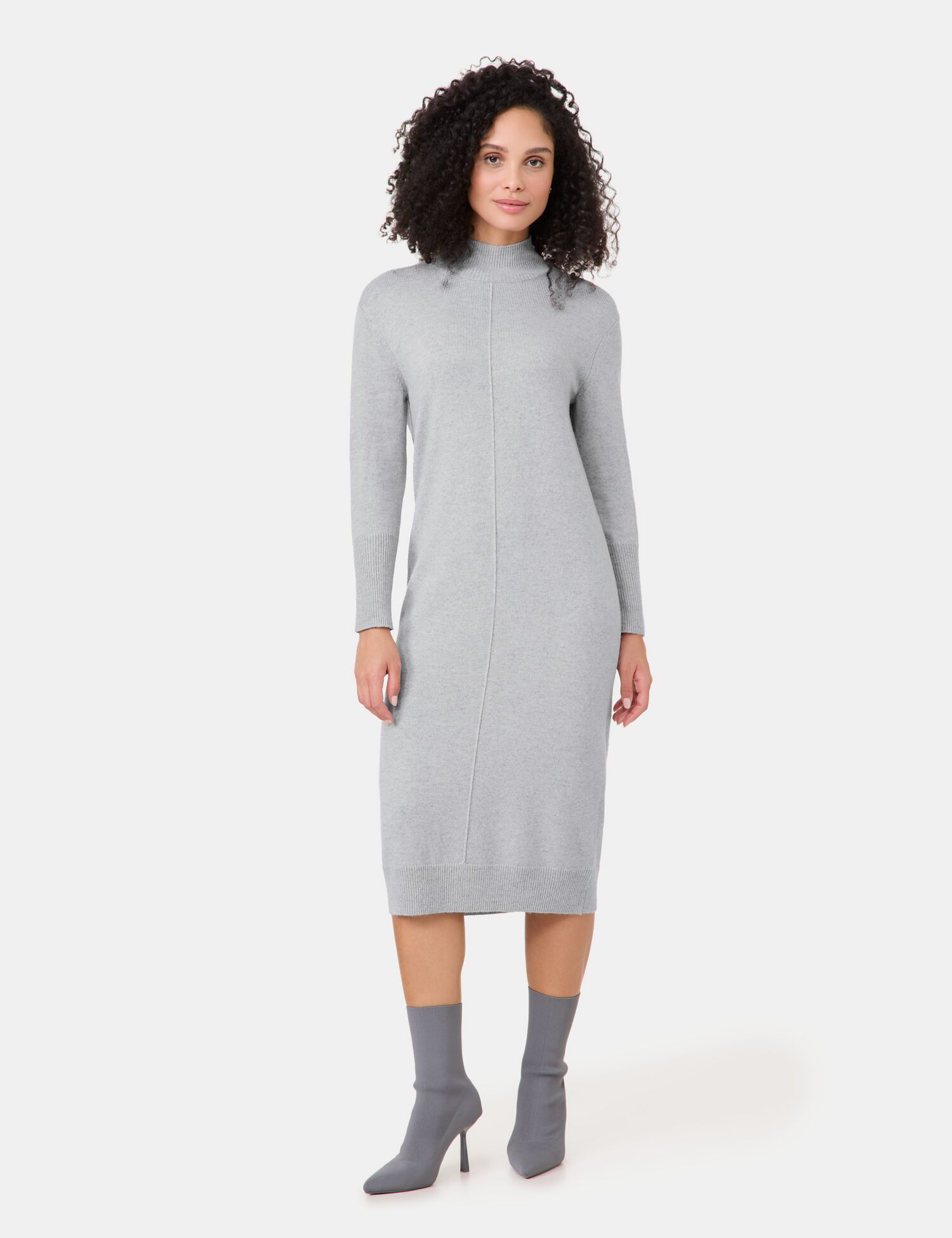 Strickkleid mit Turtleneck