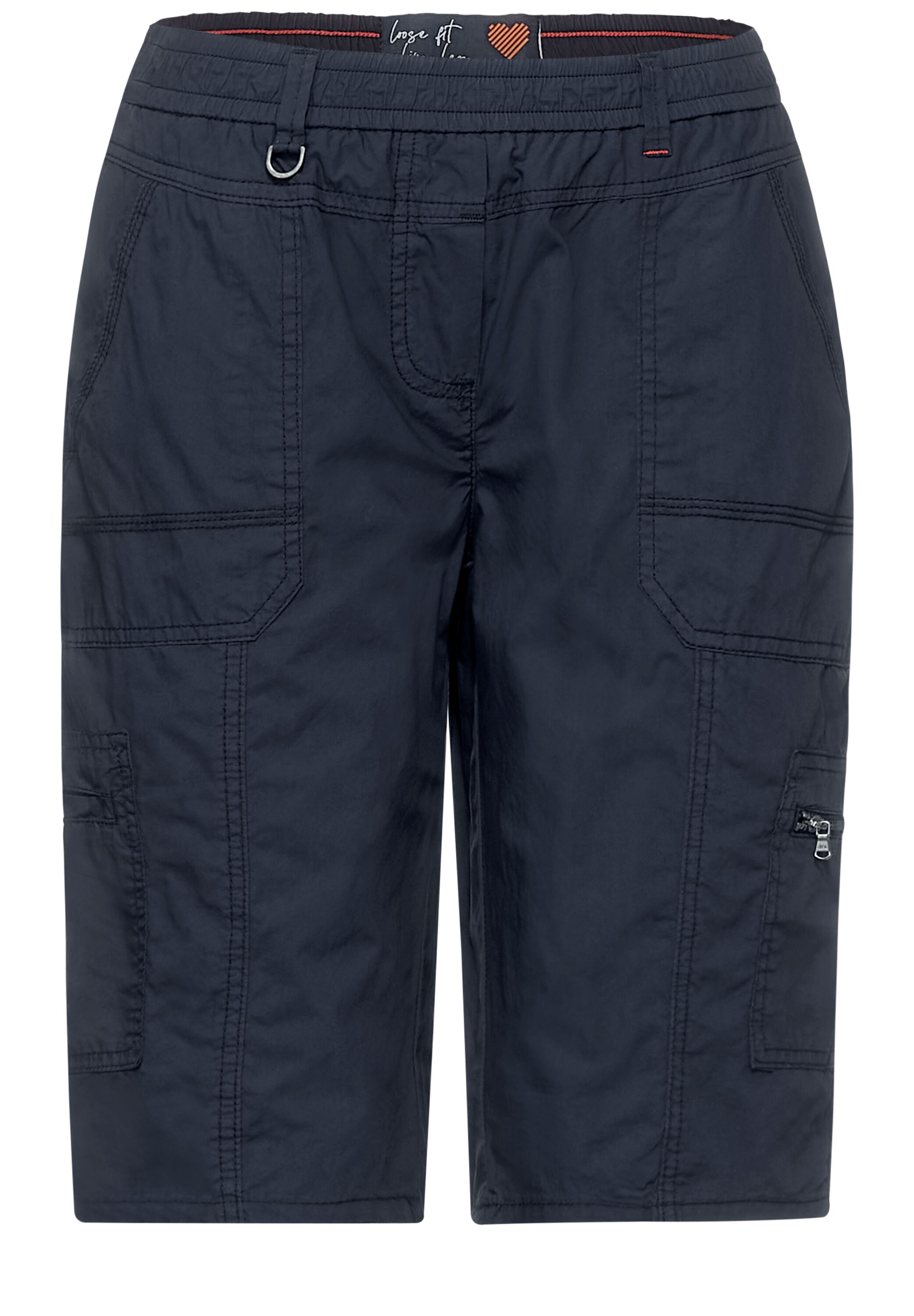 Loose Fit Shorts in Unifarbe