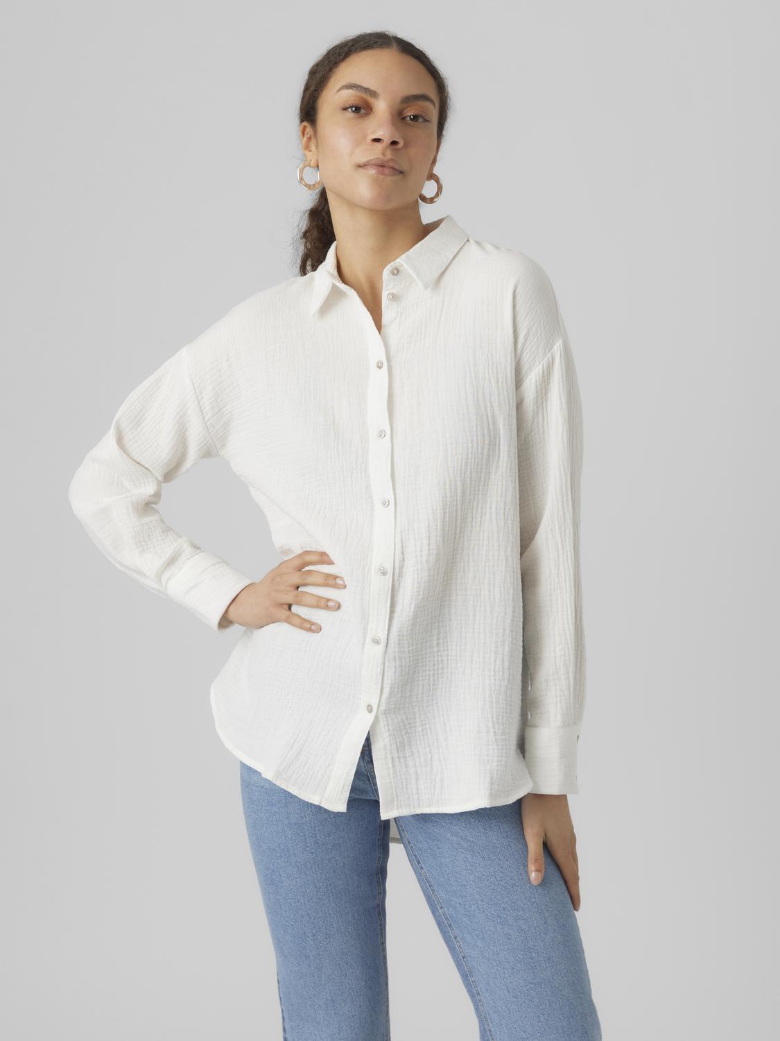 VMNATALI NIA LS LOOSE SHIRT WVN GA NOOS
