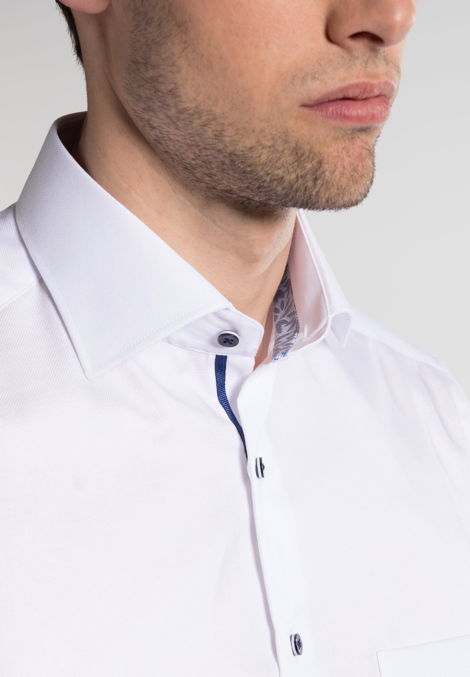 ETERNA KURZARM HEMD COMFORT FIT NATTÉ