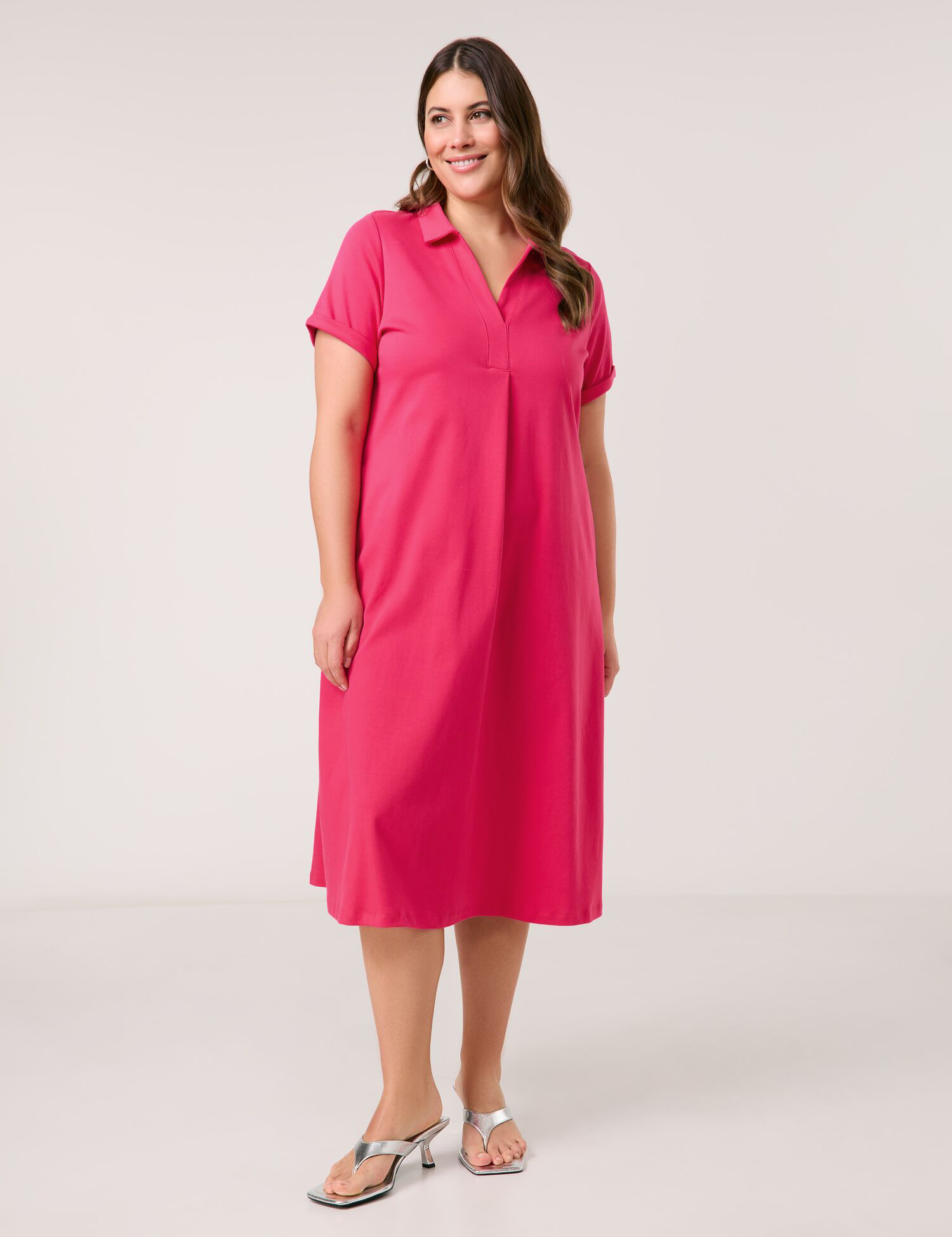 Baumwollkleid aus Interlock-Jersey