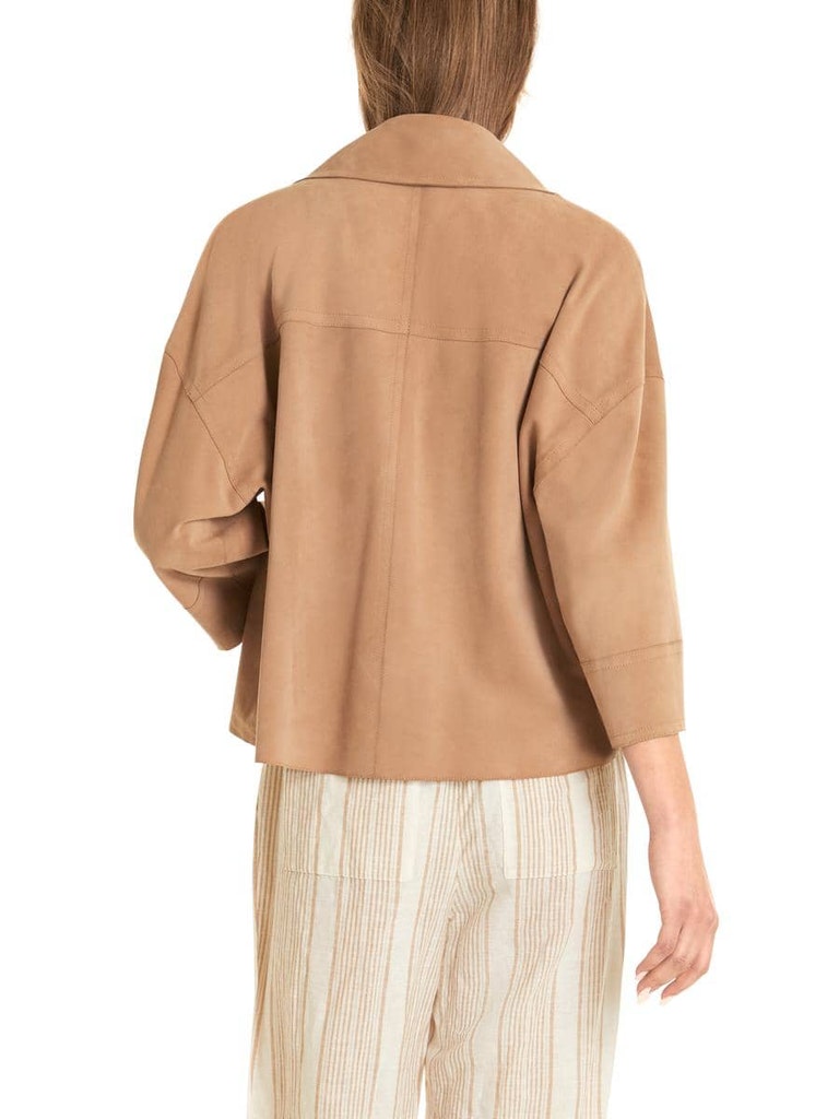 Kurze Velourslederjacke