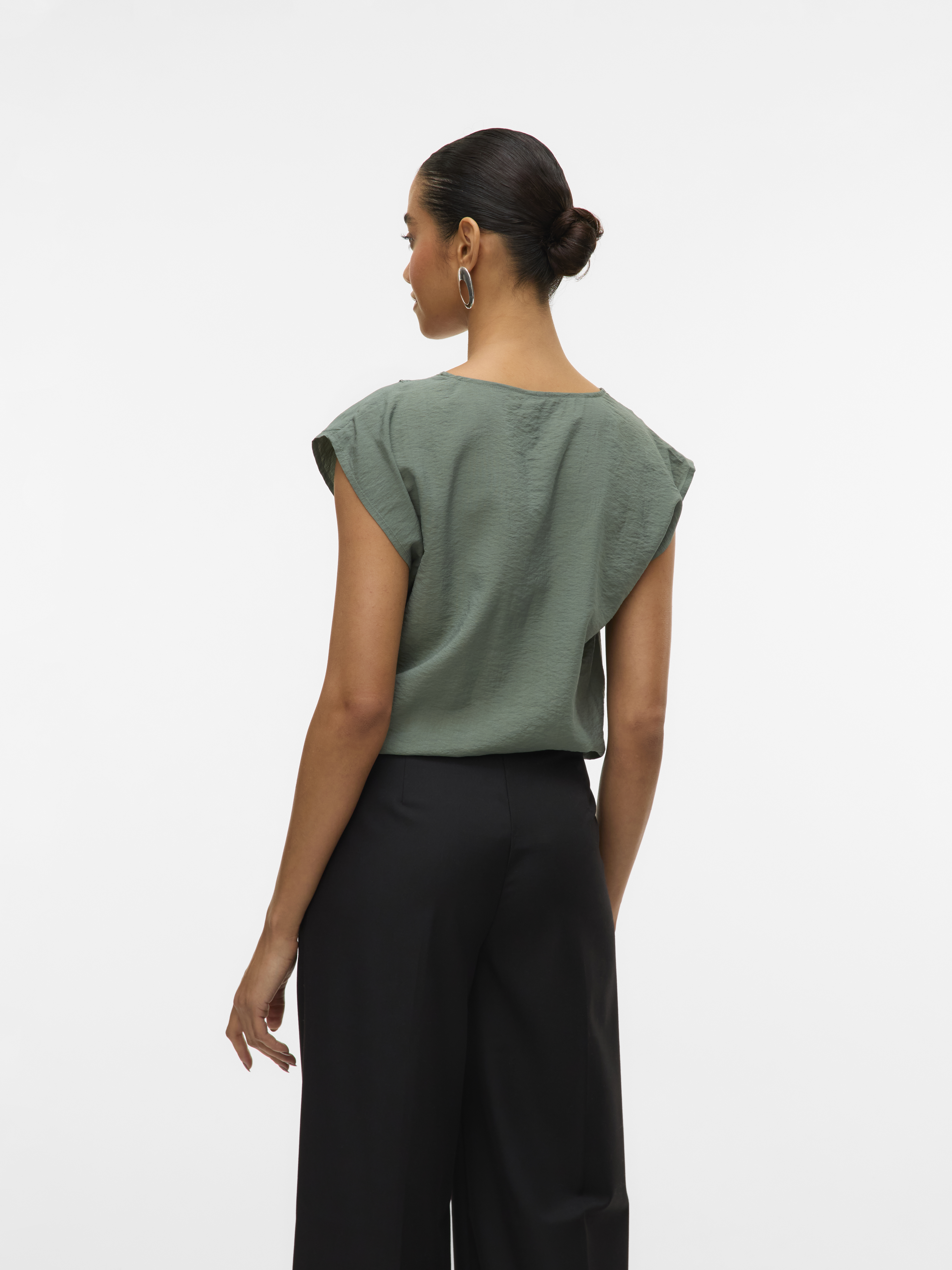 VMSAFA SL V-NECK LACE TOP WVN GA NOOS