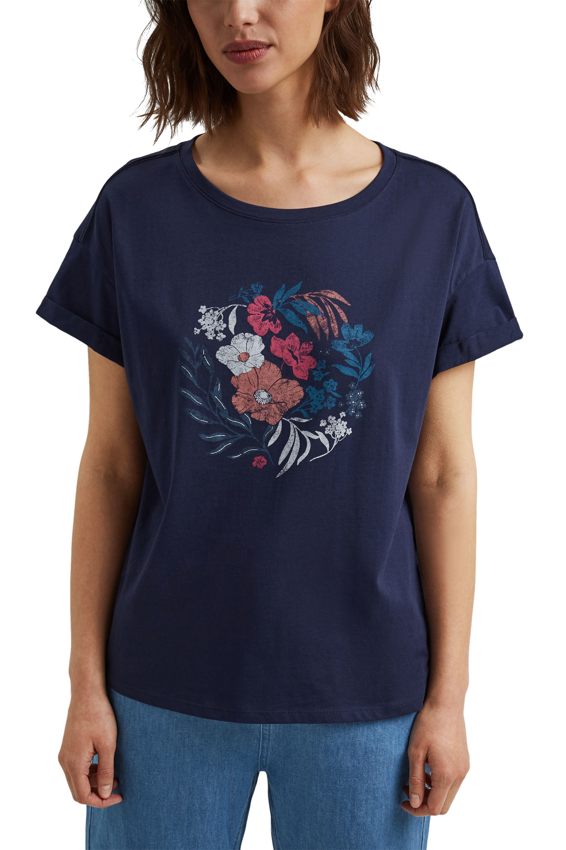 T-Shirt mit Print, Organic Cotton