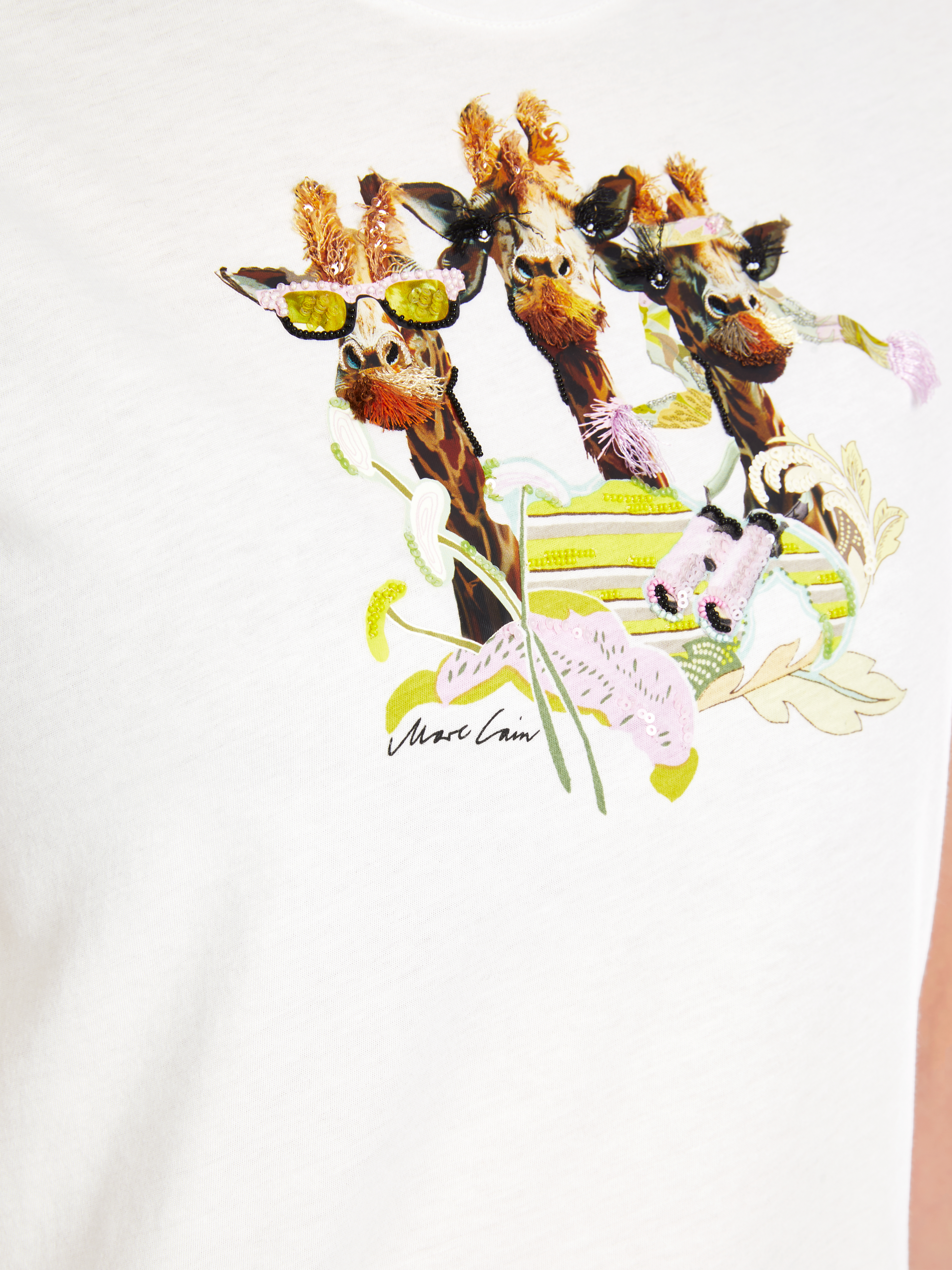 Mit Motiv - T-Shirt in 100 % Baumwolle