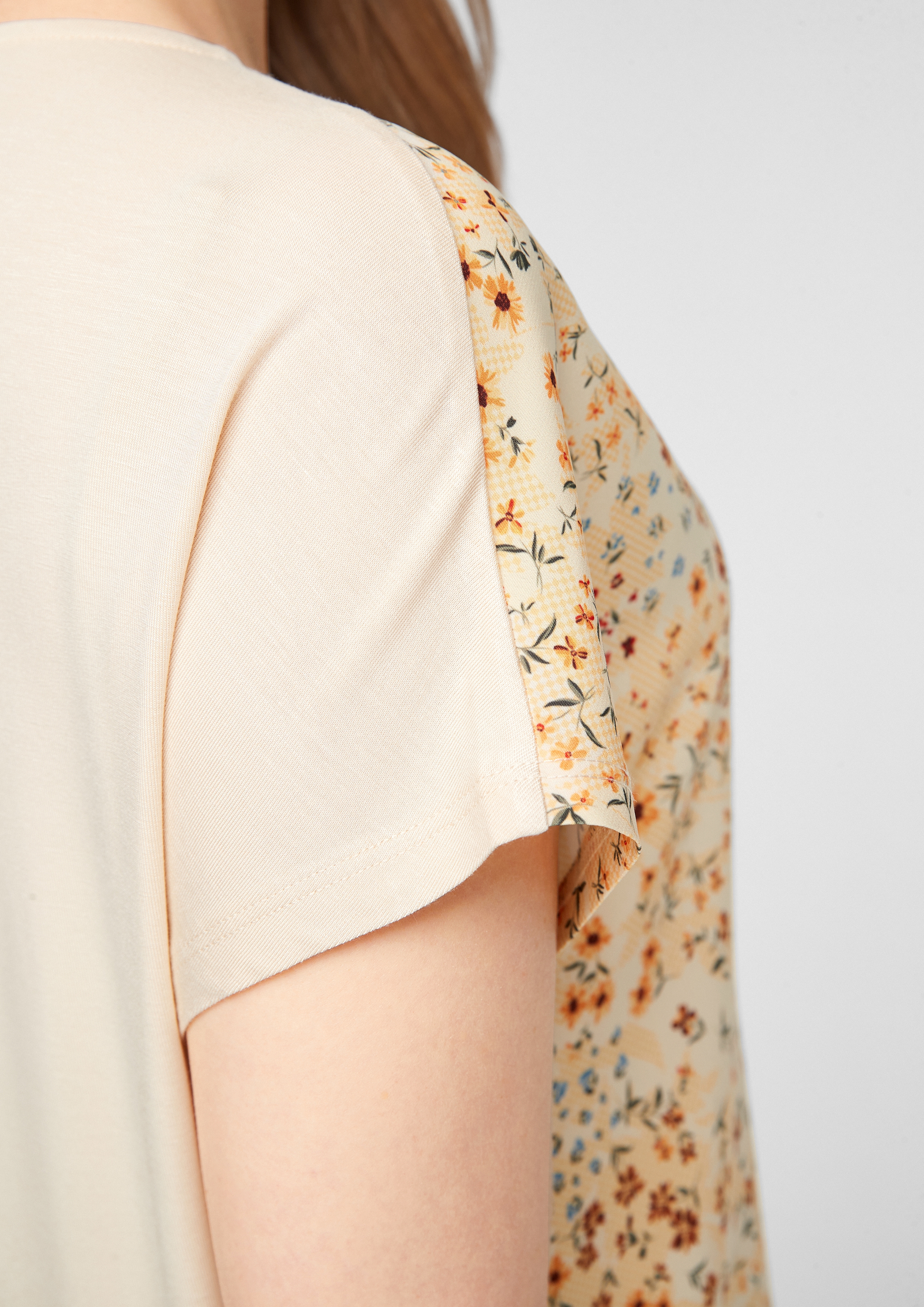 Materialmix-Shirt
