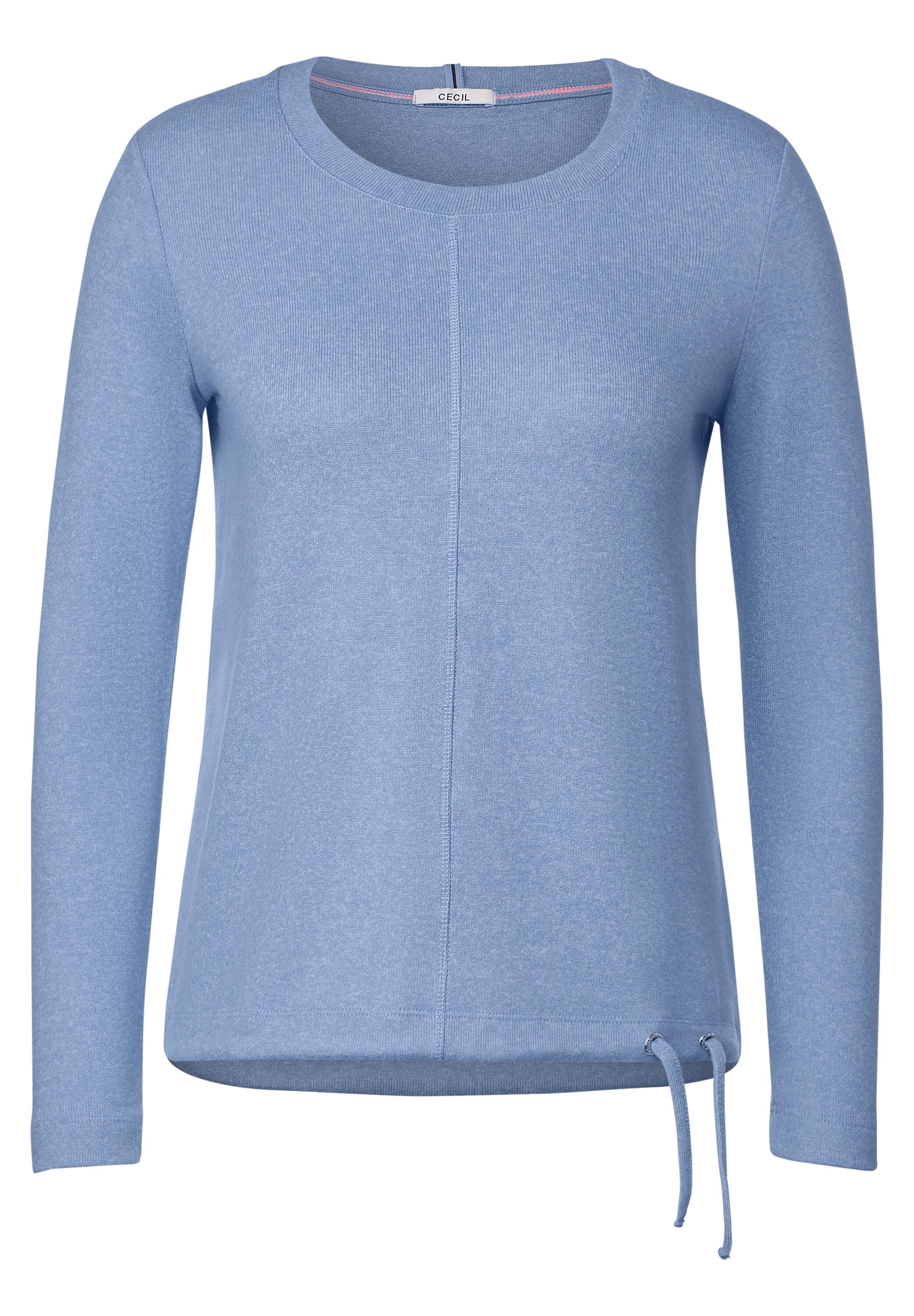 Cosy Melange Langarmshirt