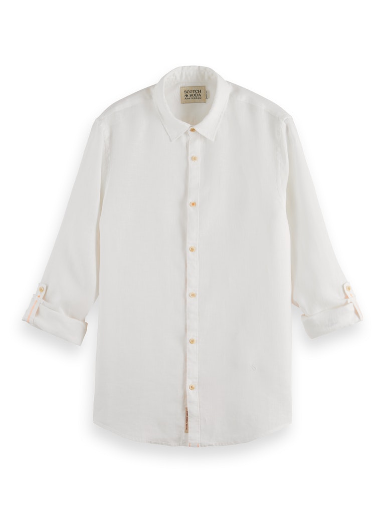 Regular fit linen shirt