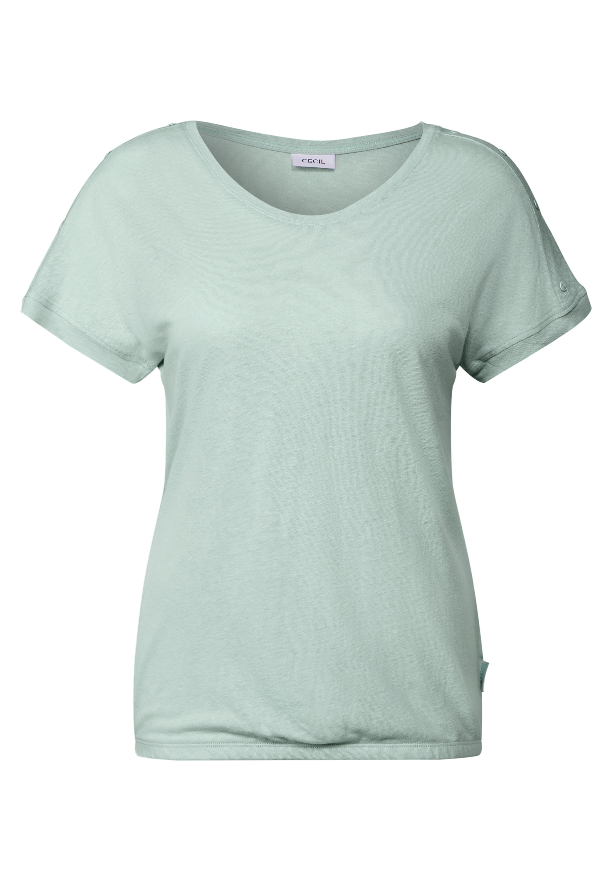 T-Shirt mit Knopfdetail