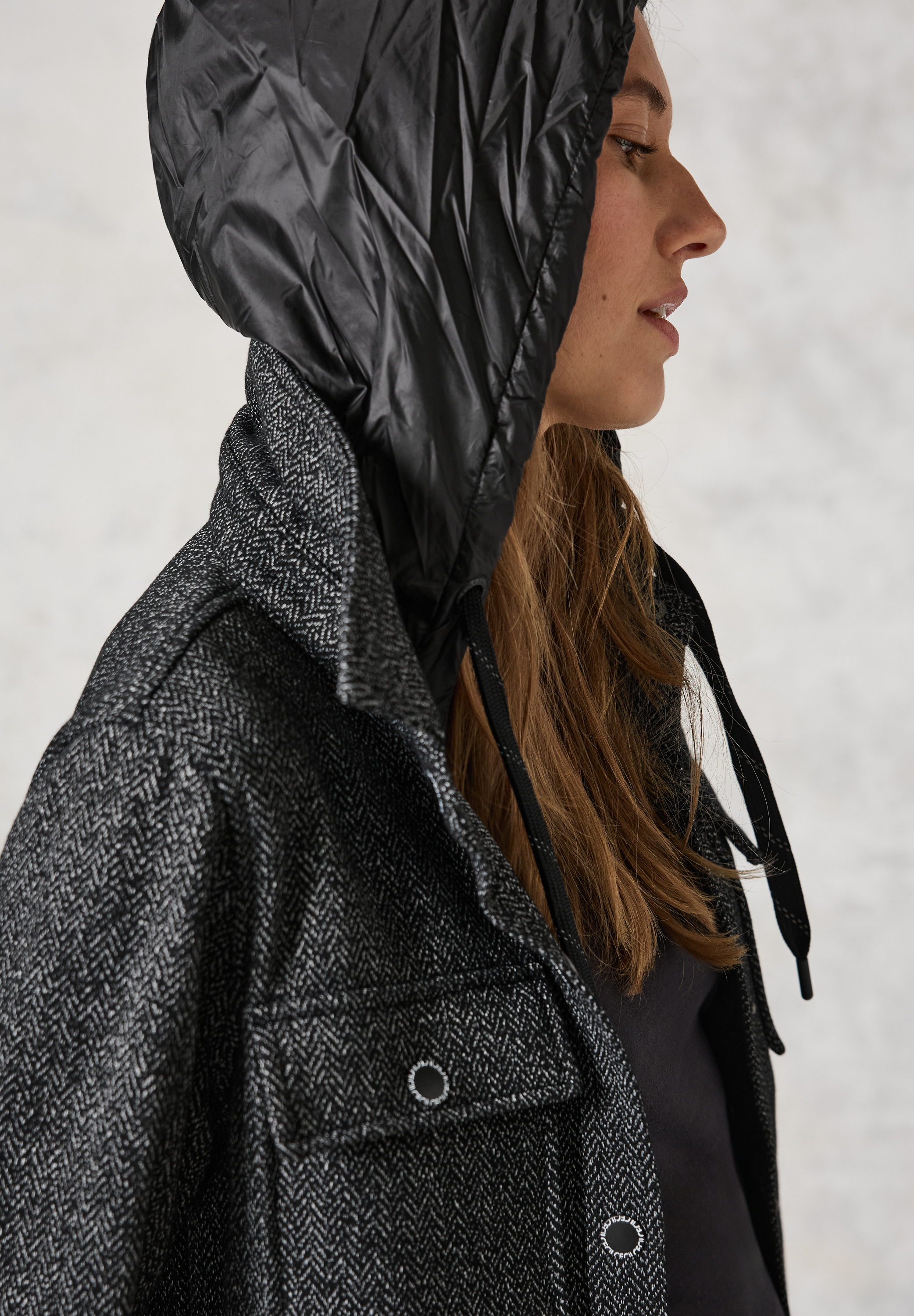 Overshirt mit Kapuze