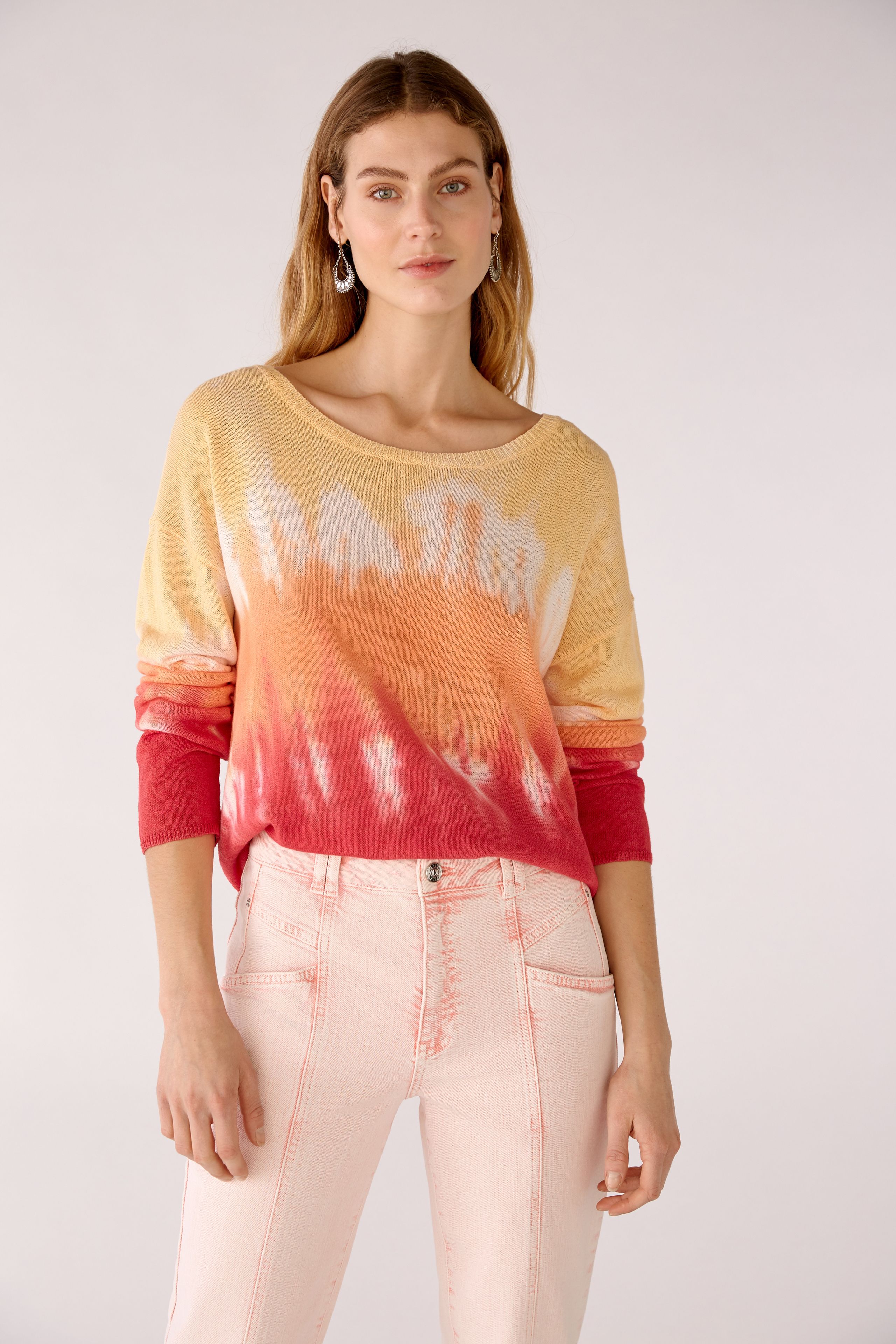 Pullover mit Batikmuster