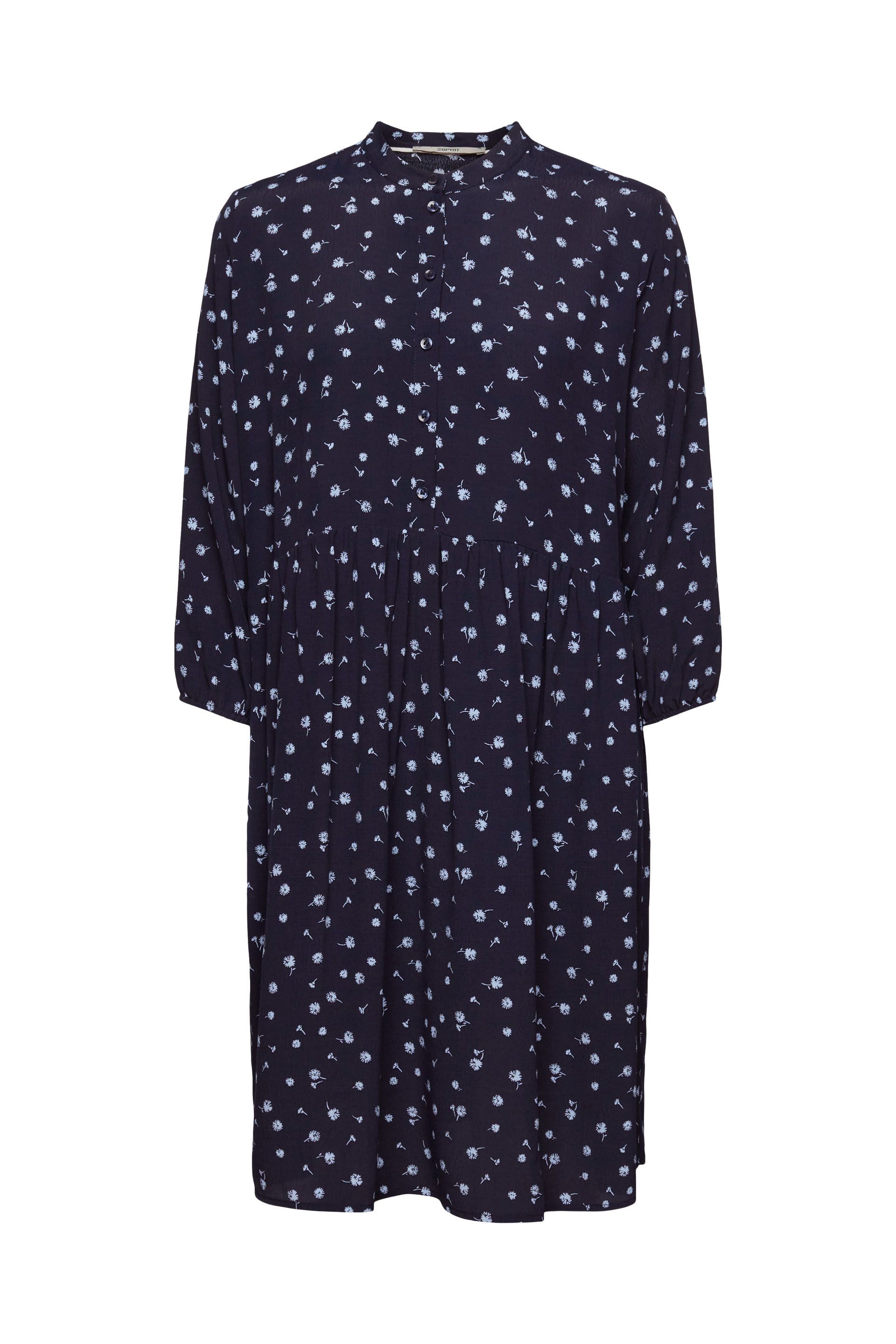Florales Midikleid mit Knöpfen